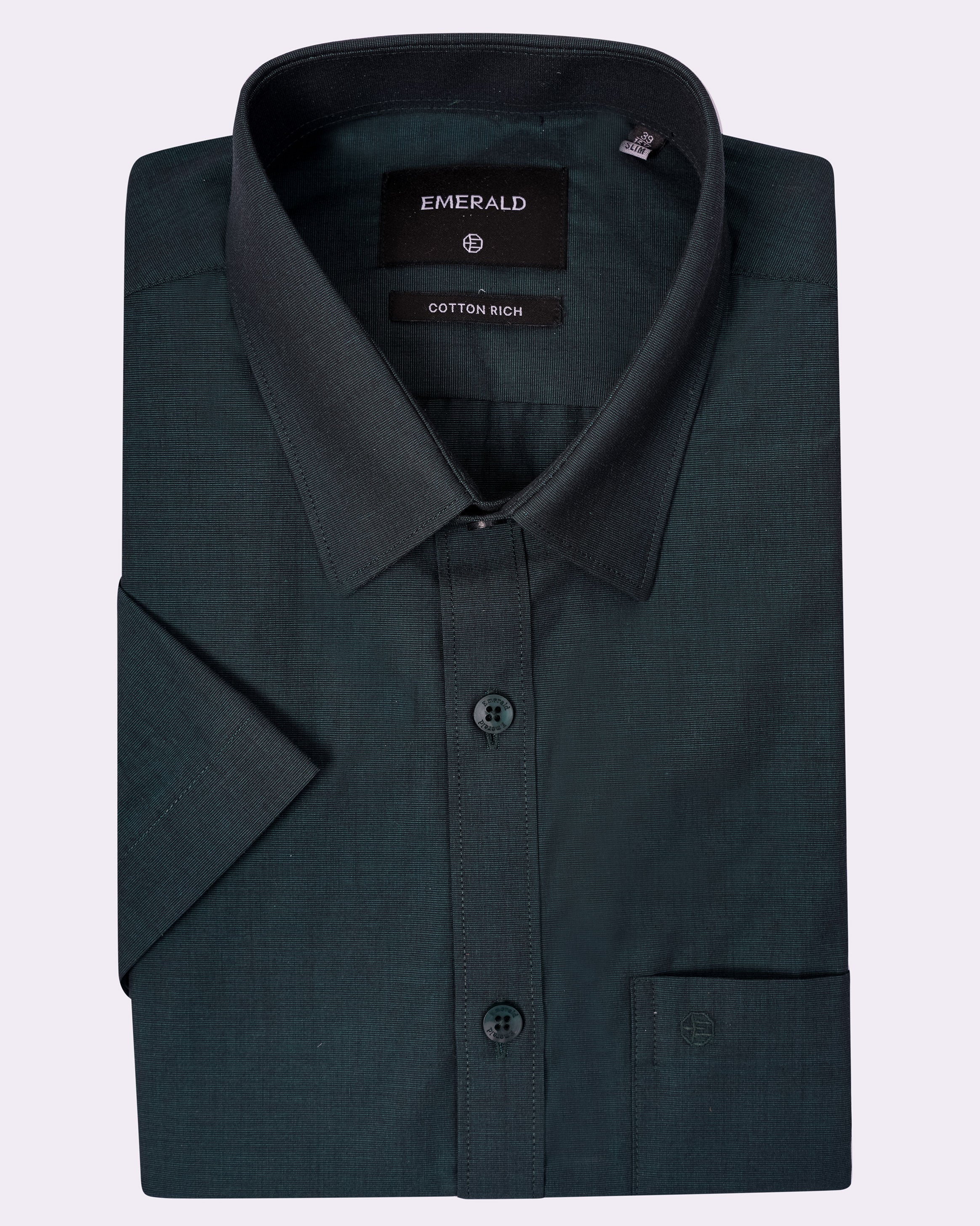 Emerald Corporate Fil A Fil Slim Fit - Greener pastures