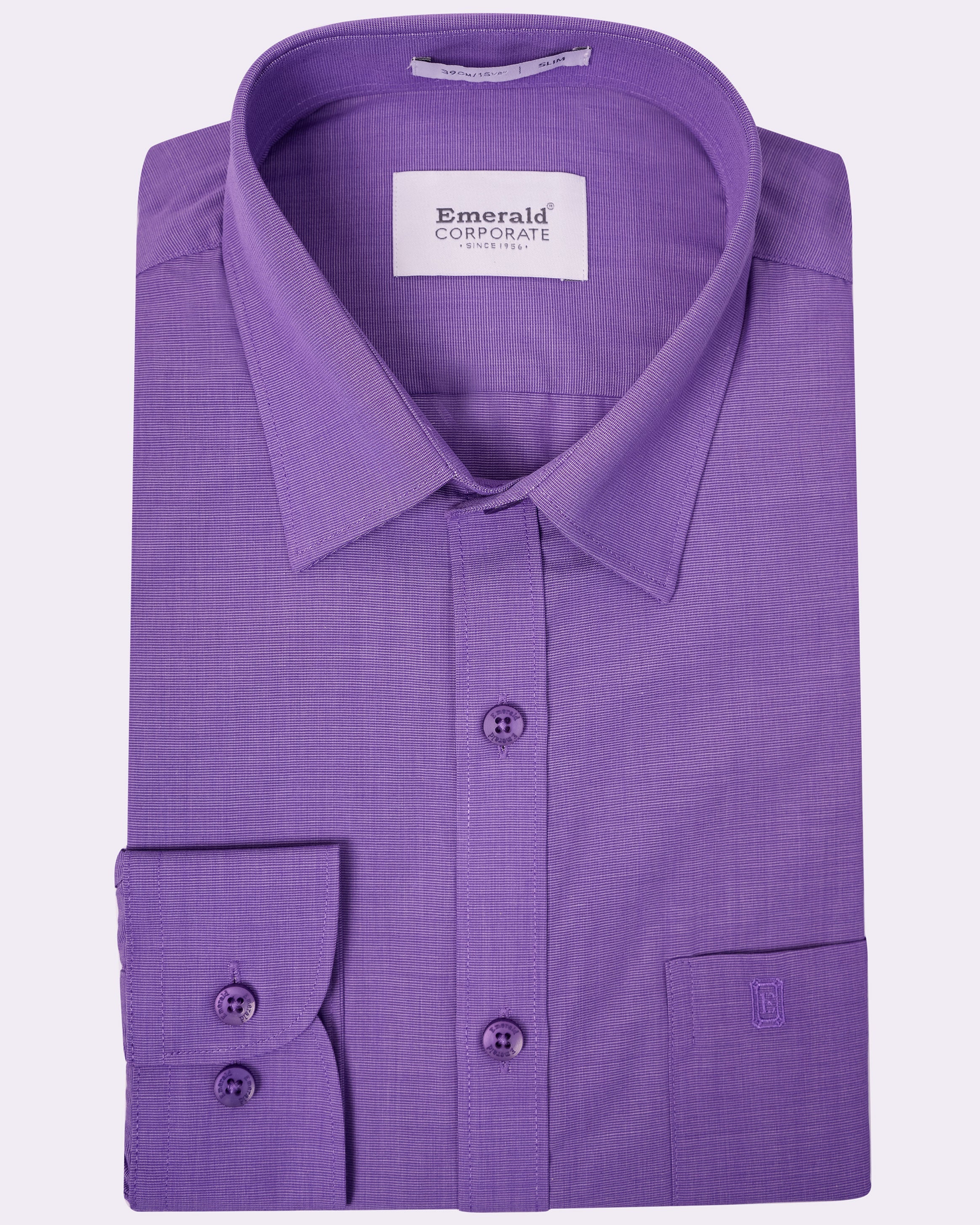 Emerald Corporate Fil A Fil Slim Fit - Bougainvillea