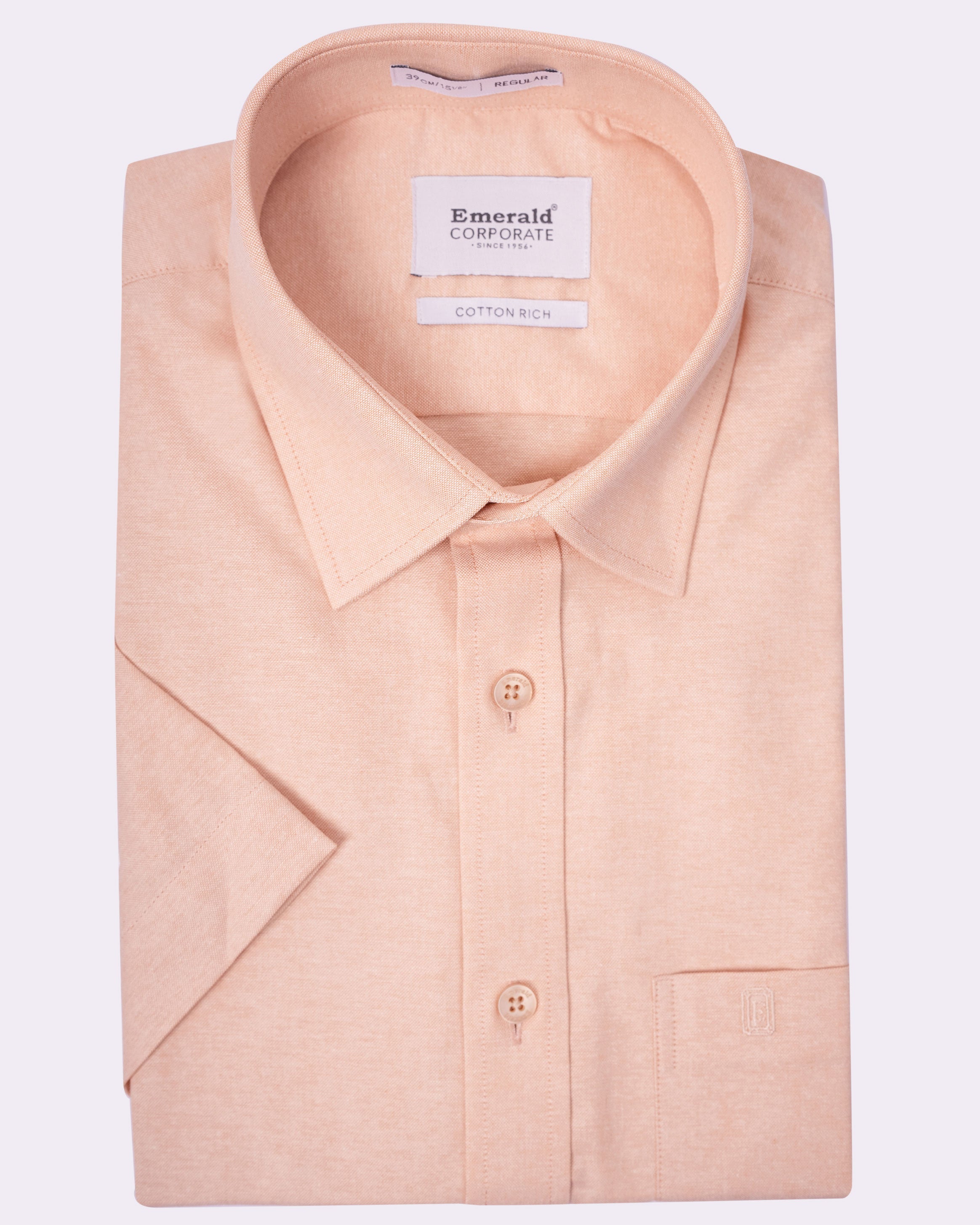 Emerald Corporate Oxford Regular Fit - Creampuff Orange