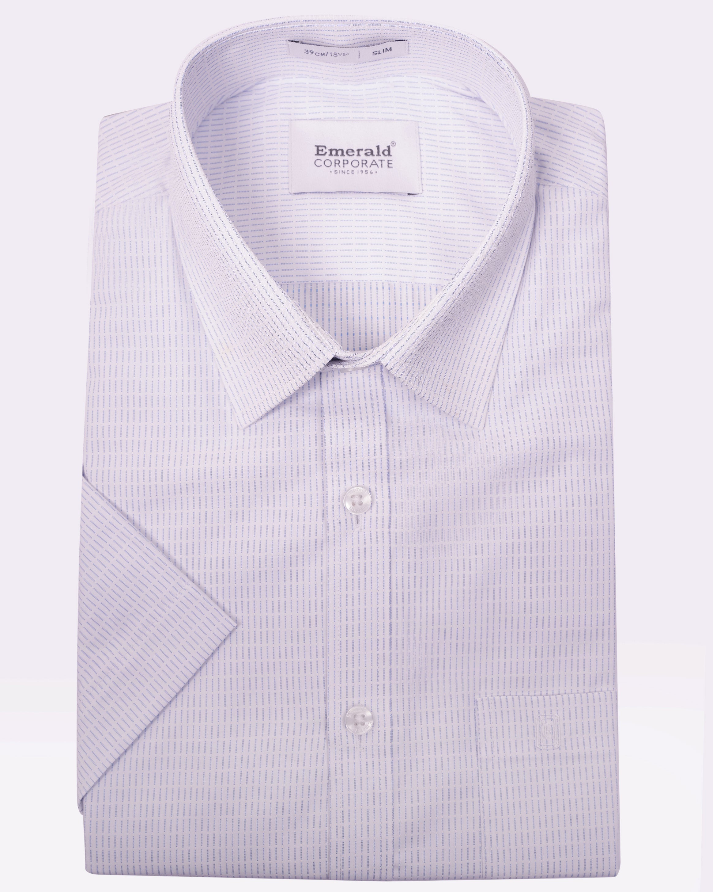 Emerald Corporate Stripe Slim Fit - Cashmere Blue