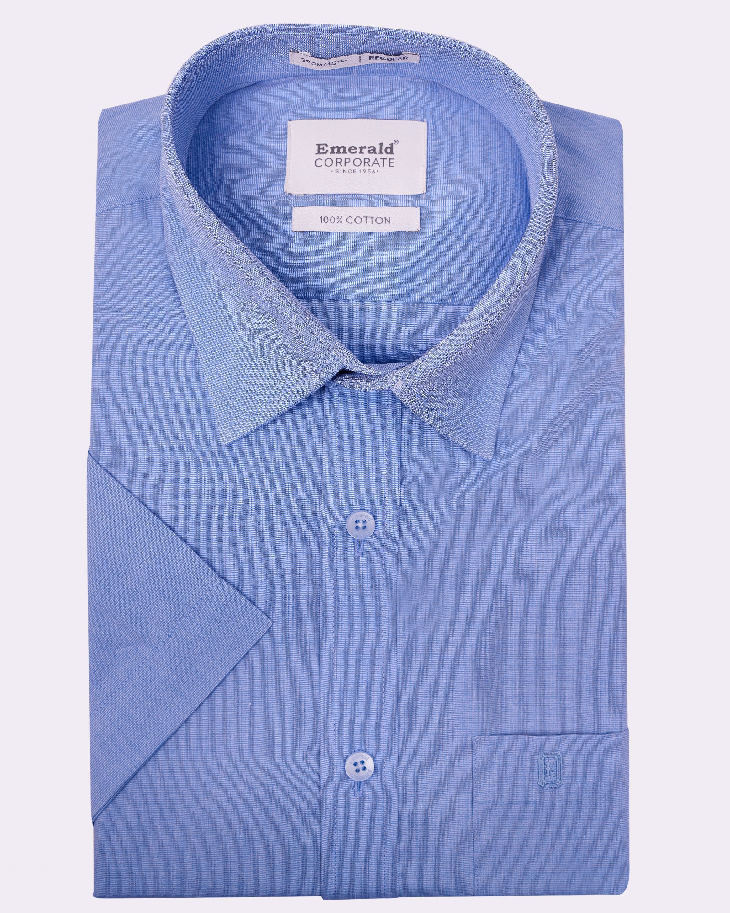Emerald Corporate Fil A Fil Regular Fit - Forever Blue