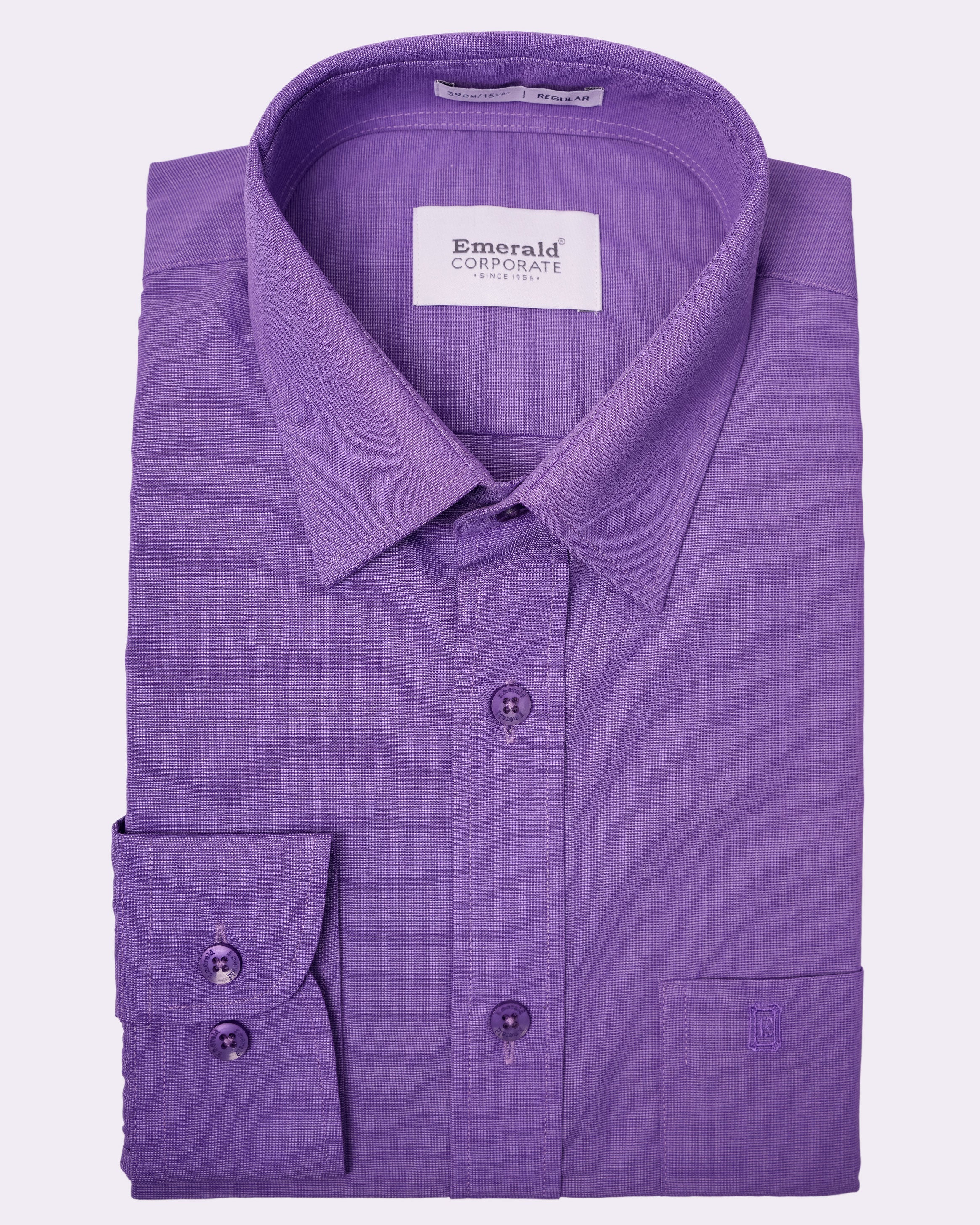 Emerald Corporate Fil A Fil Regular Fit - Bougainvillea