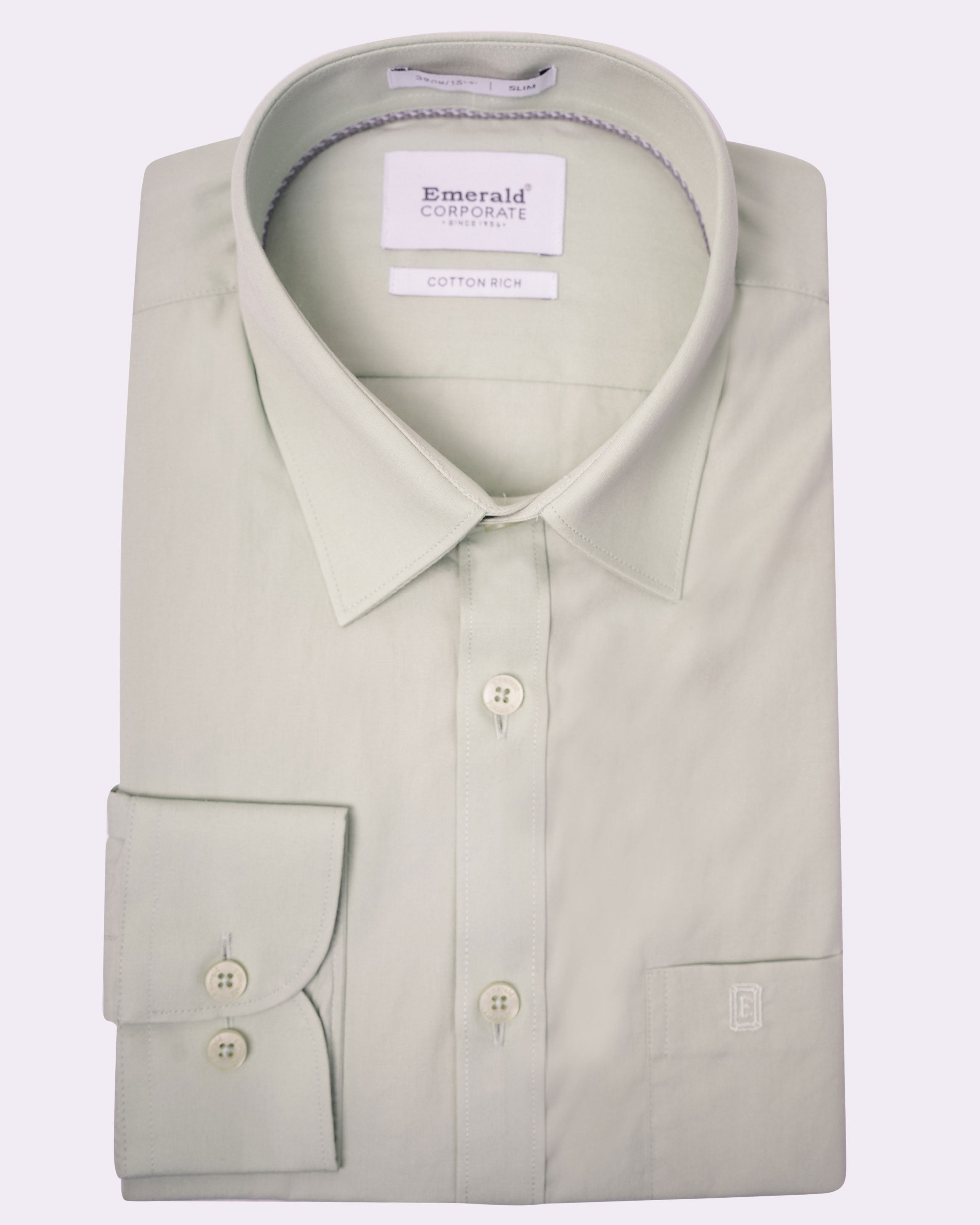 Emerald Corporate Plain Slim Fit - Jade Green