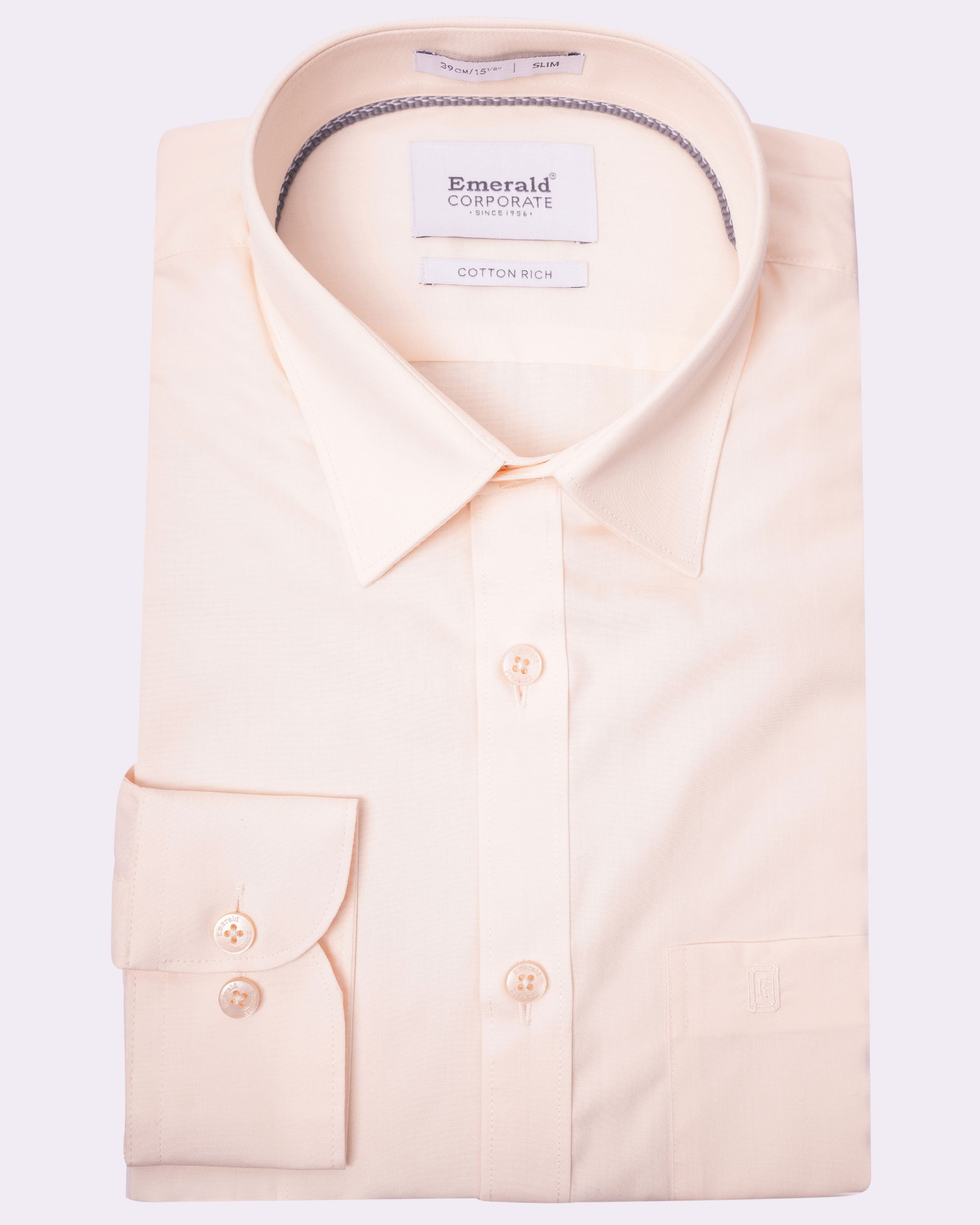 Emerald Corporate Plain Slim Fit - Vanilla Custard