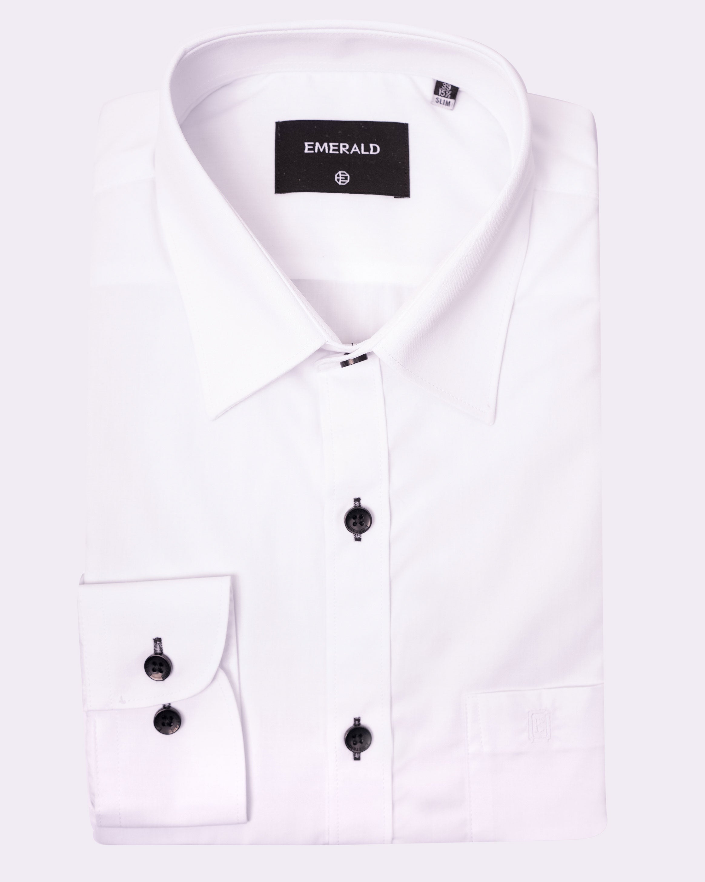 Emerald Formal Plain Slim Fit - Snow White