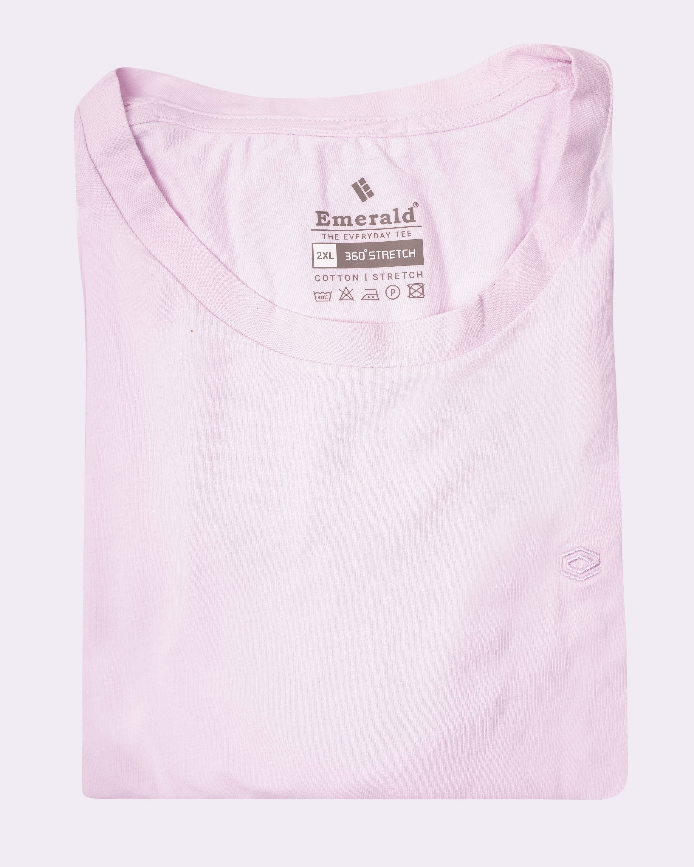 Emerald Crew Neck Plain Slim Fit - Orchid Hush