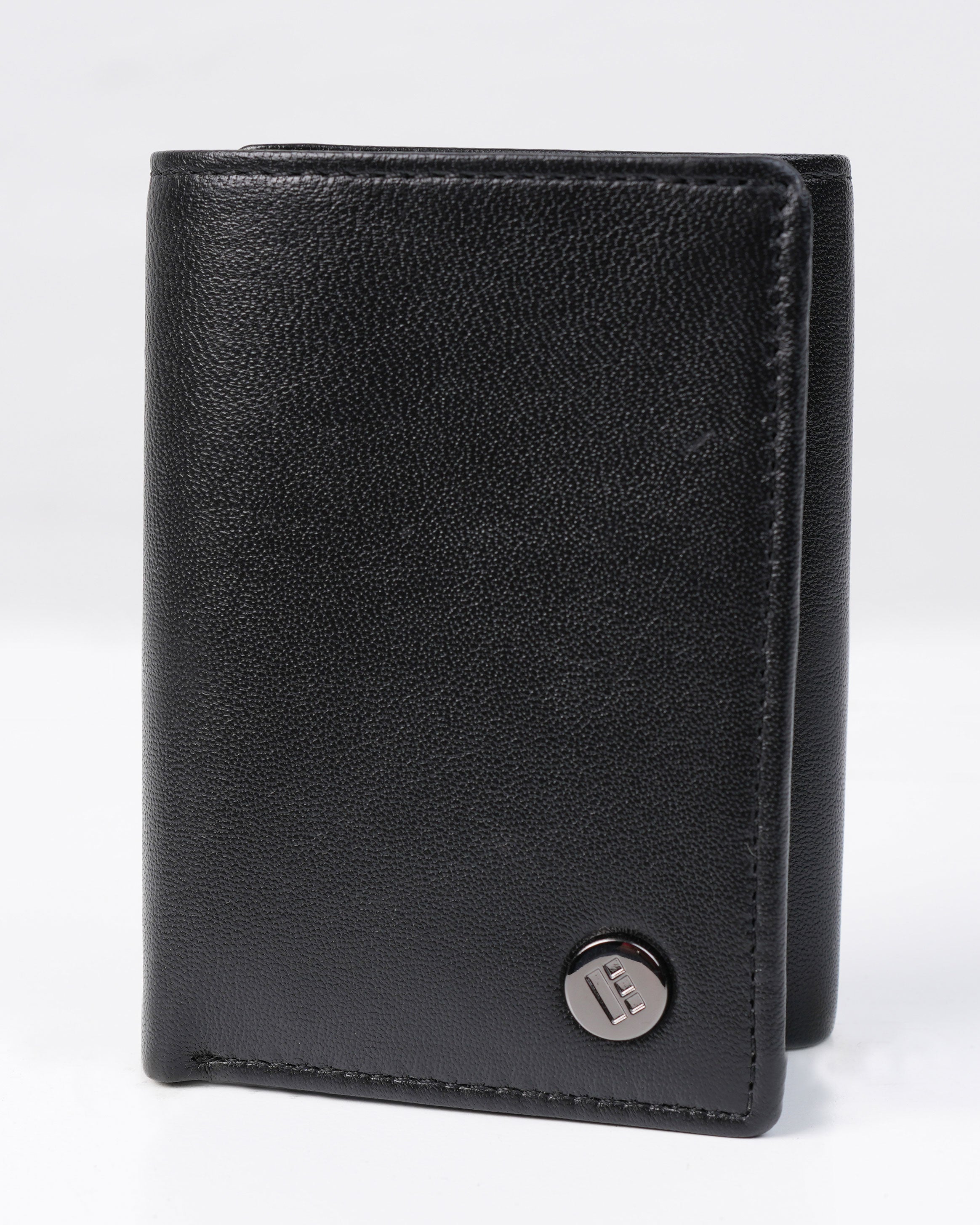 Emerald TriFold Wallet-Black