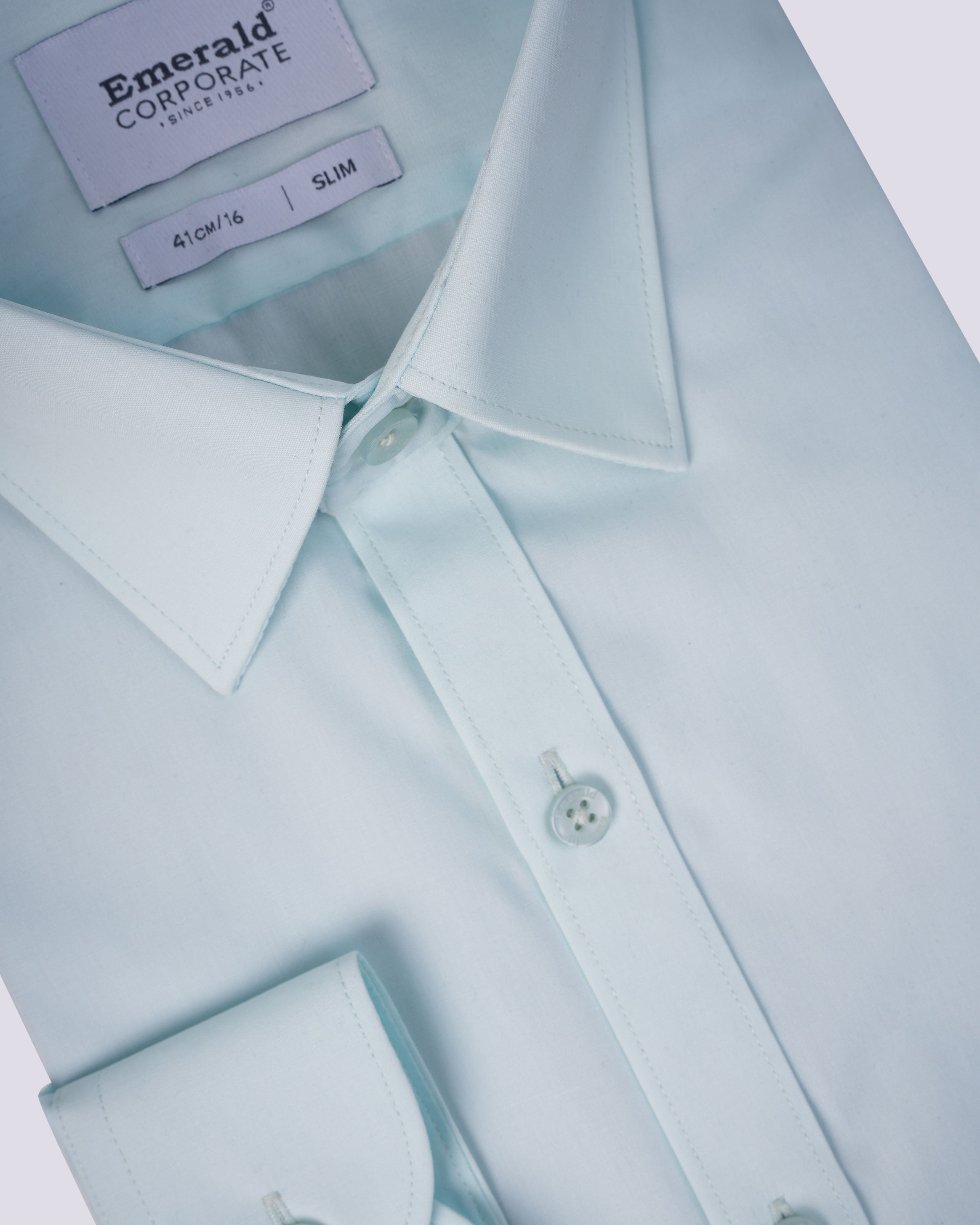 Emerald Corporate Plain Slim Fit-Wan Blue