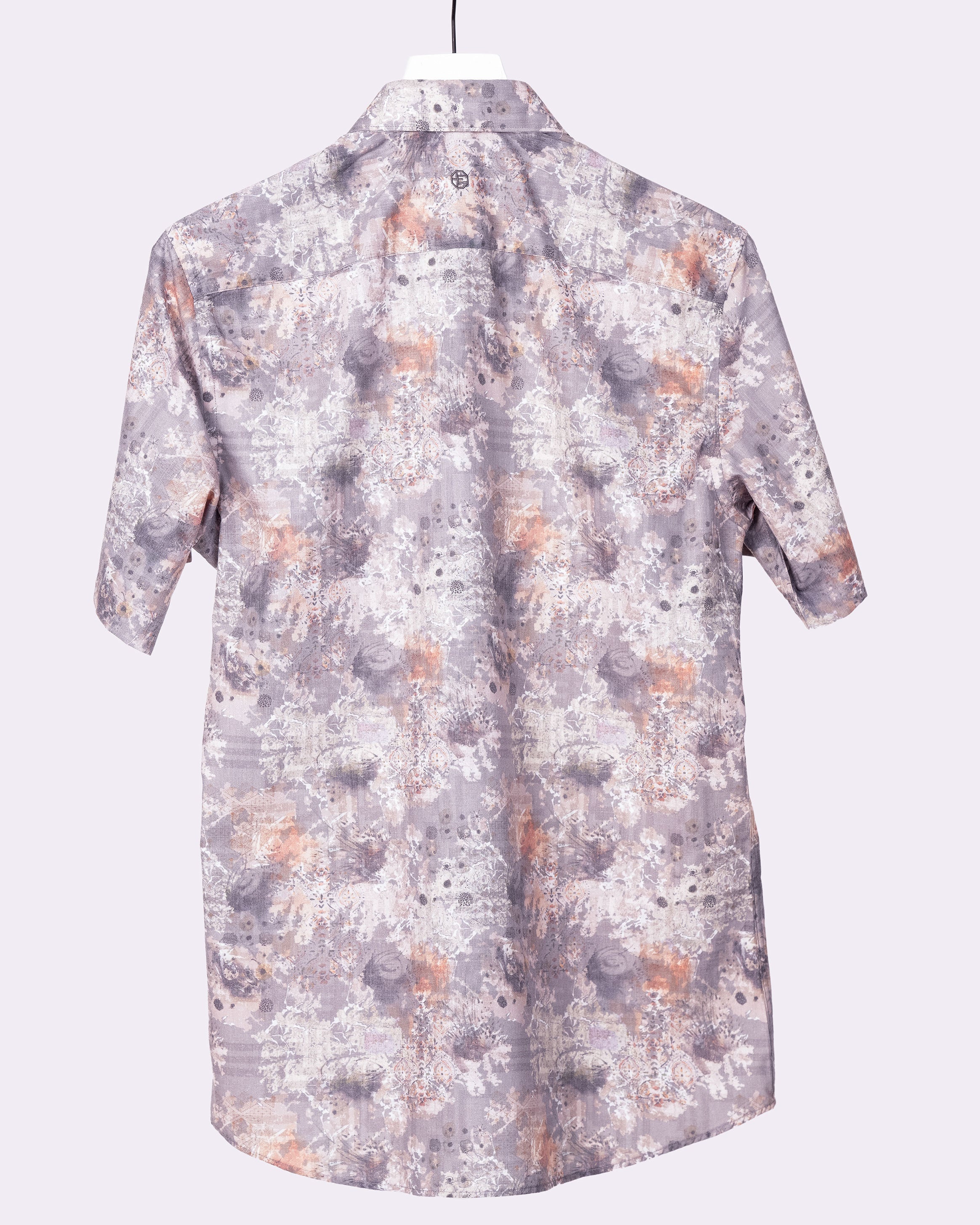Emerald Casual Printed Slim Fit - Cloud Burst
