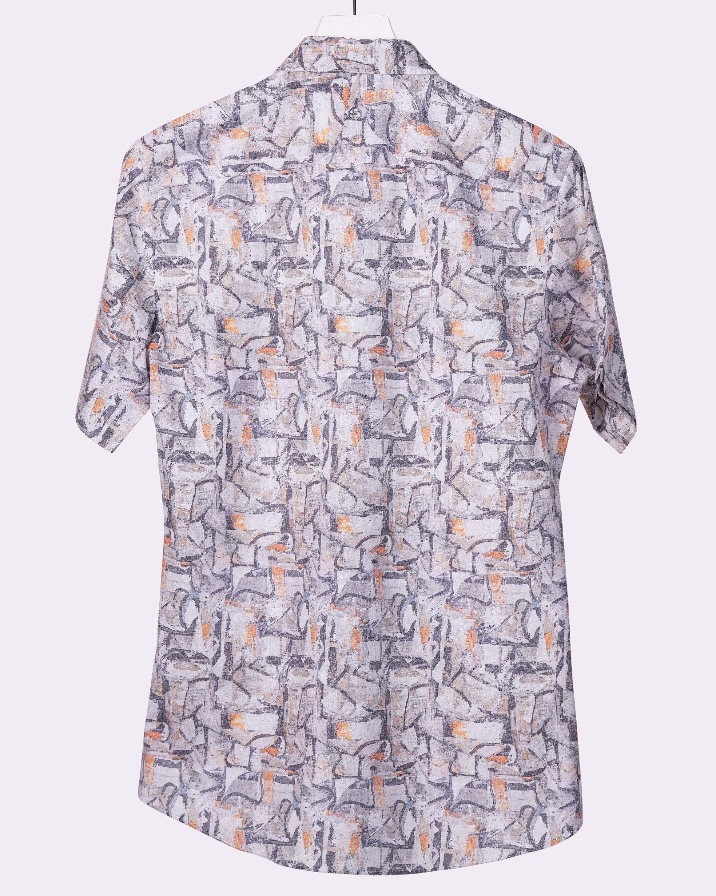 Emerald Casual Printed Leisure Fit - Charcoal