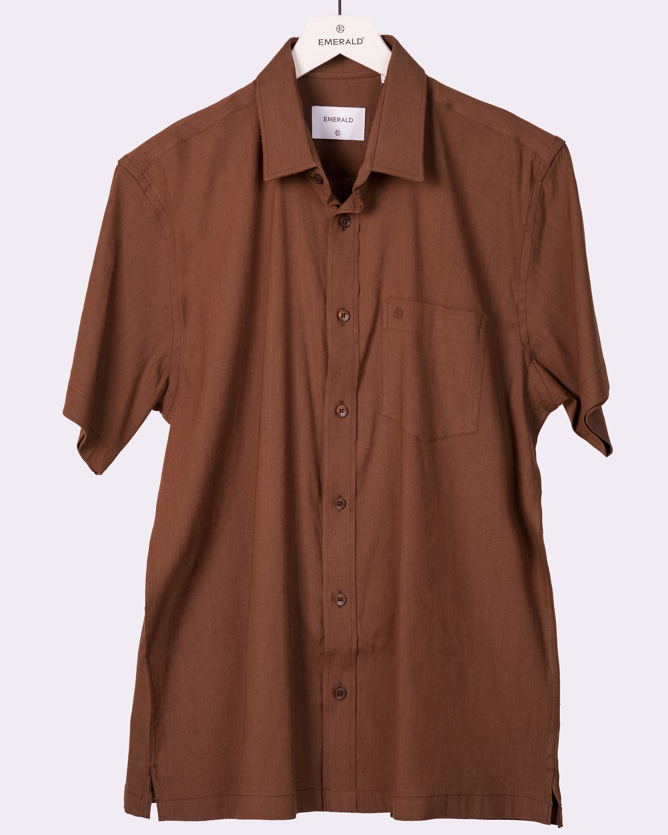 Emerald Casual Plain Regular Fit - Brown