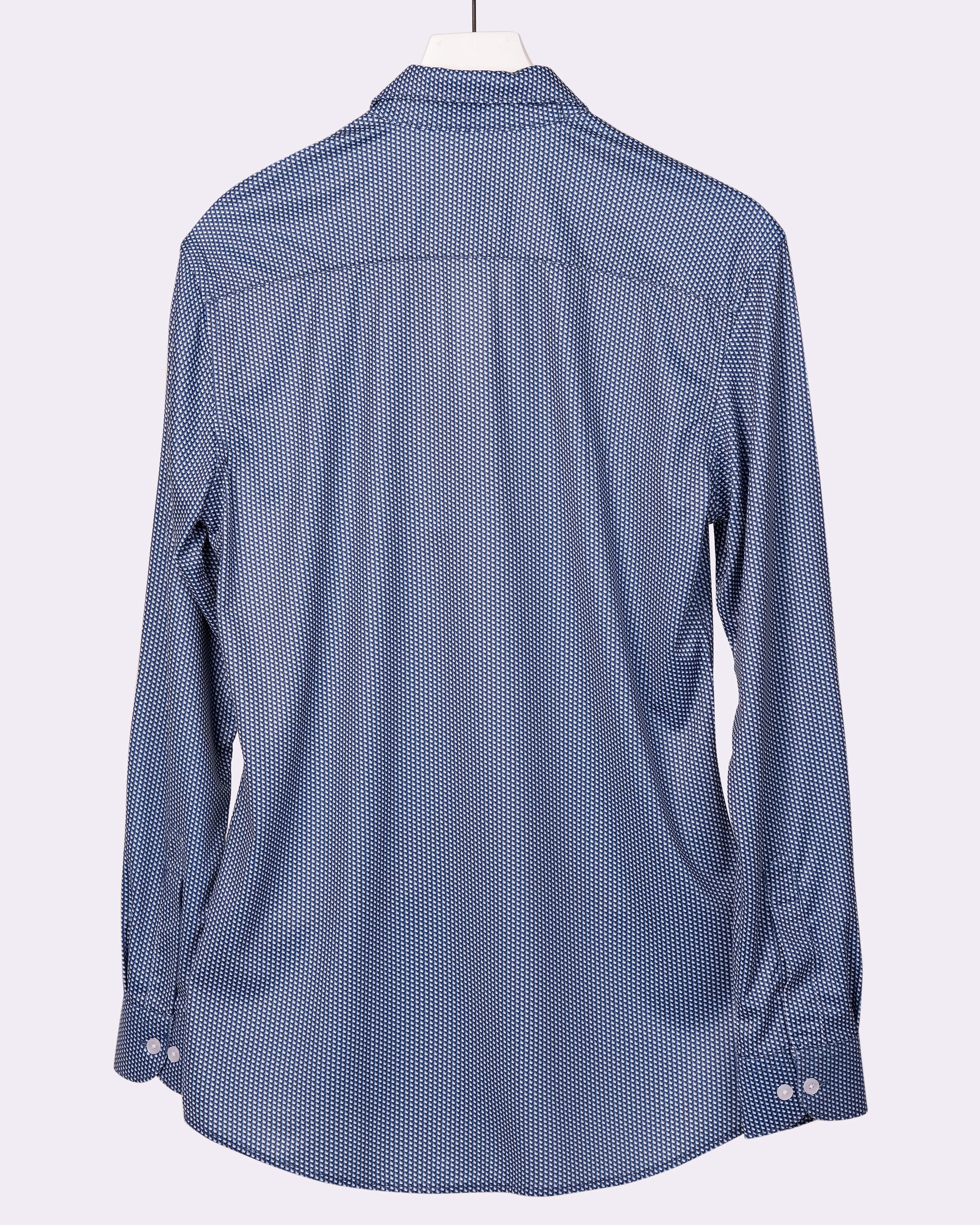 Emerald Evening Printed Slim Fit - Princess Blue