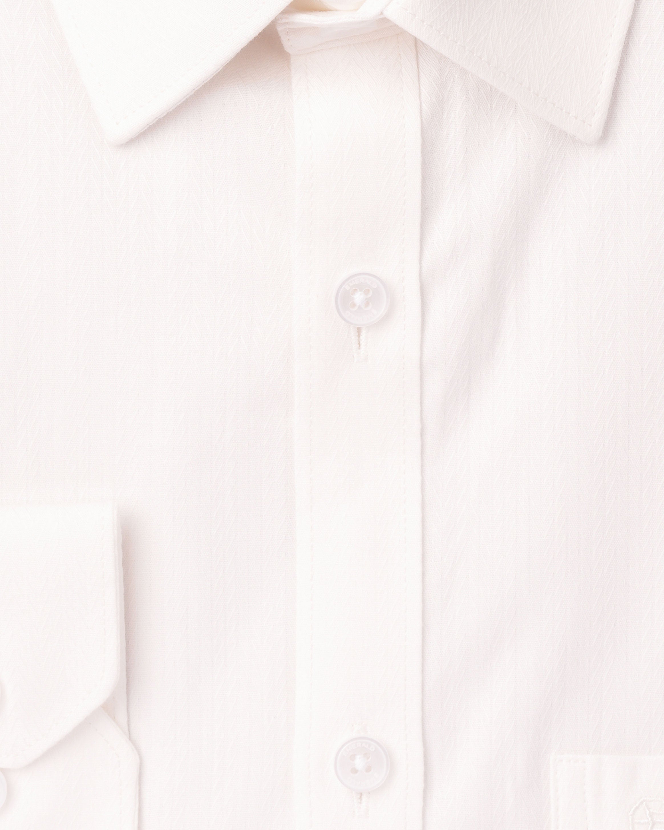 Emerald Formal Dobby Slim Fit - White