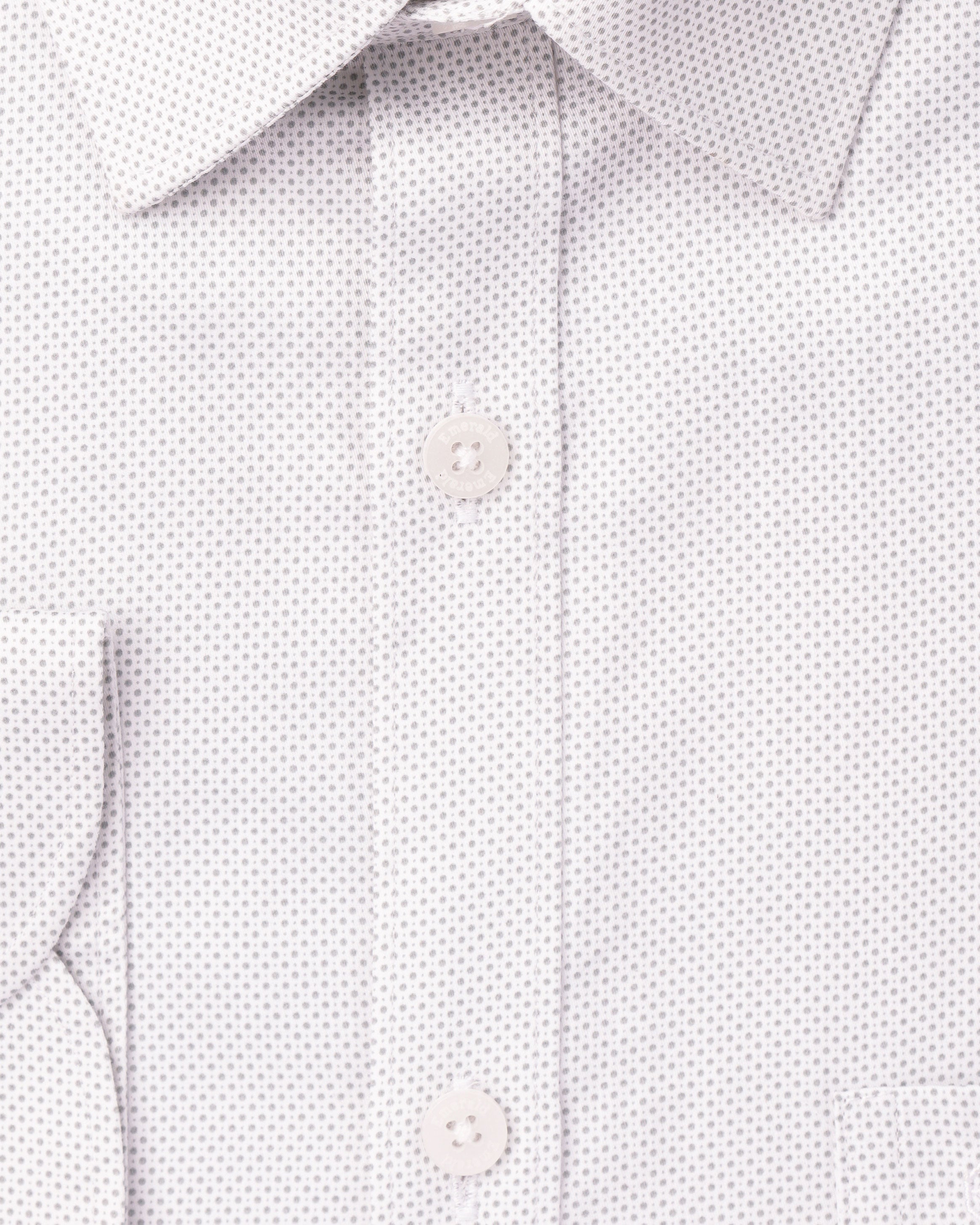 Emerald Formal Printed Slim Fit - White