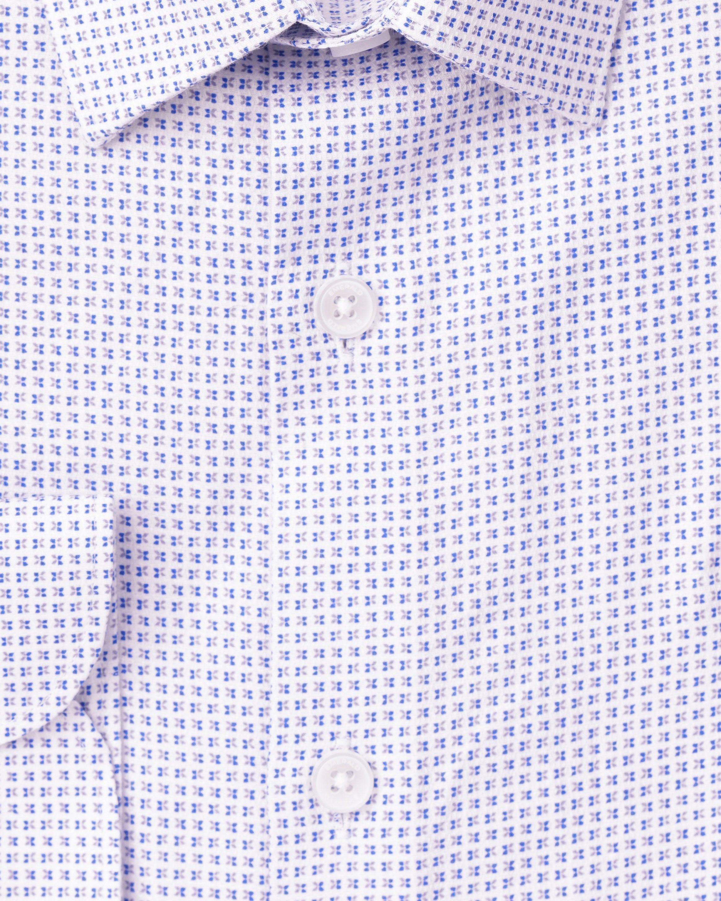 Emerald Formal Printed Slim Fit - Vista Blue