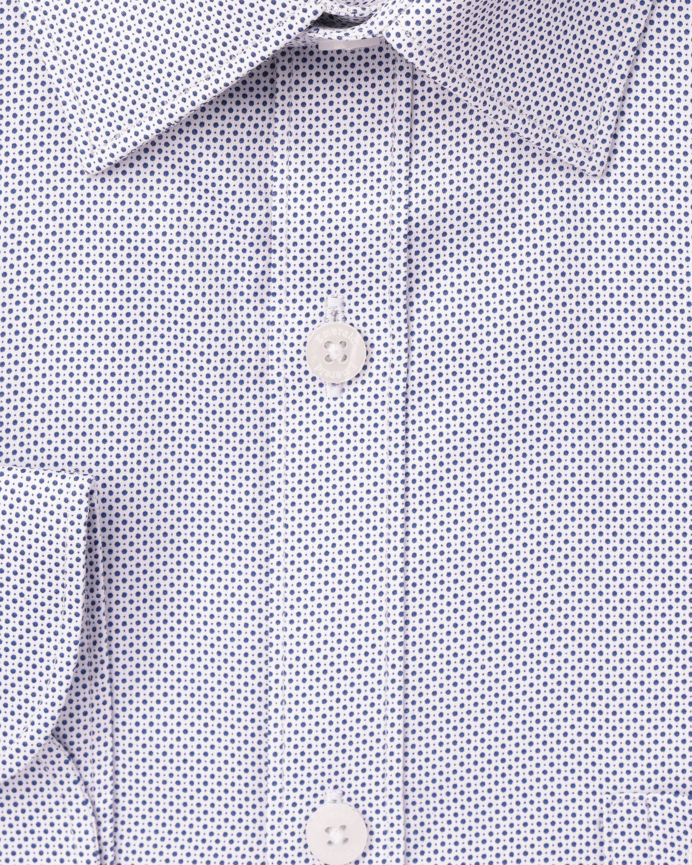 Emerald Formal Printed Slim Fit - Vista Blue