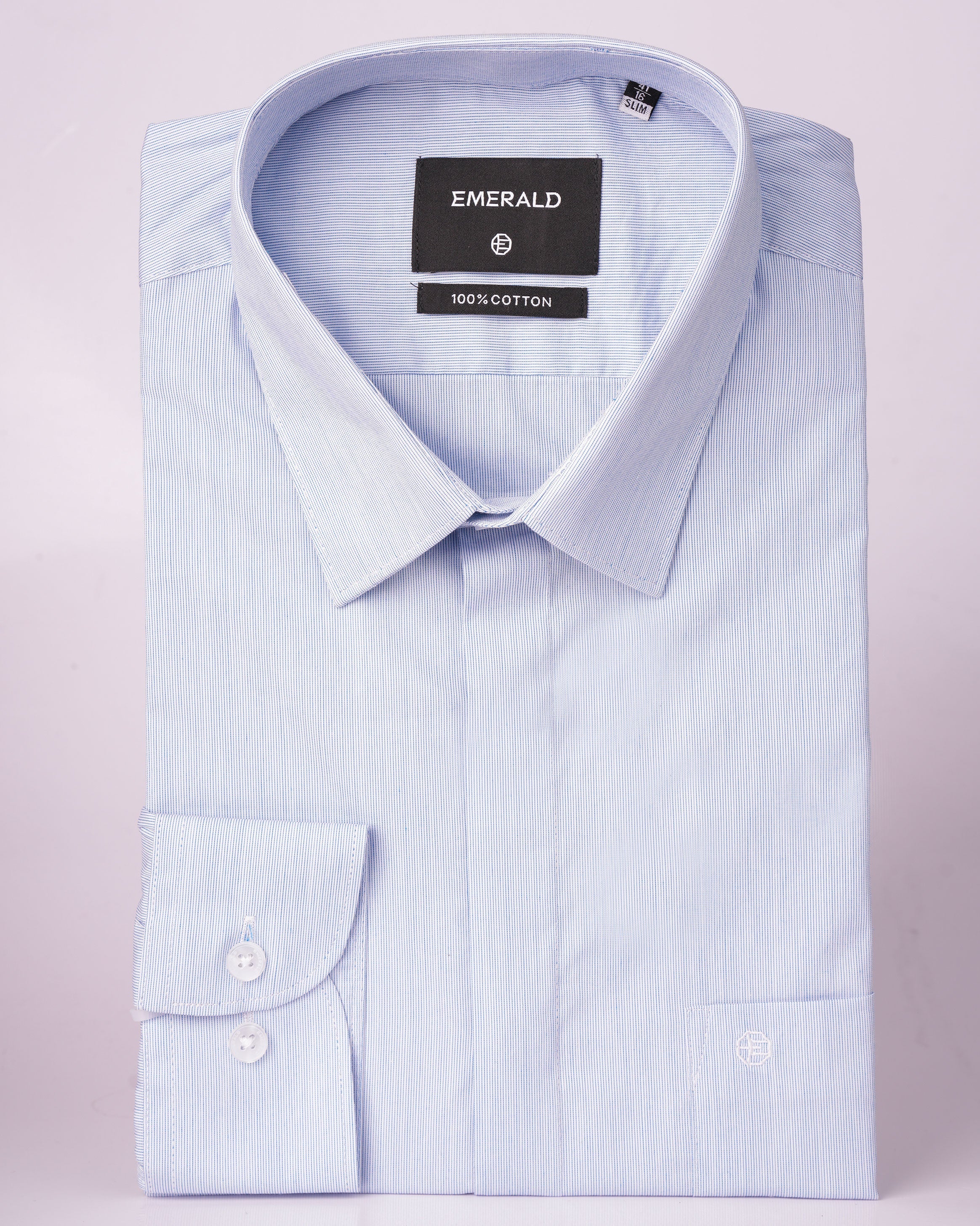 Emerald Formal Plain Slim Fit - Blue