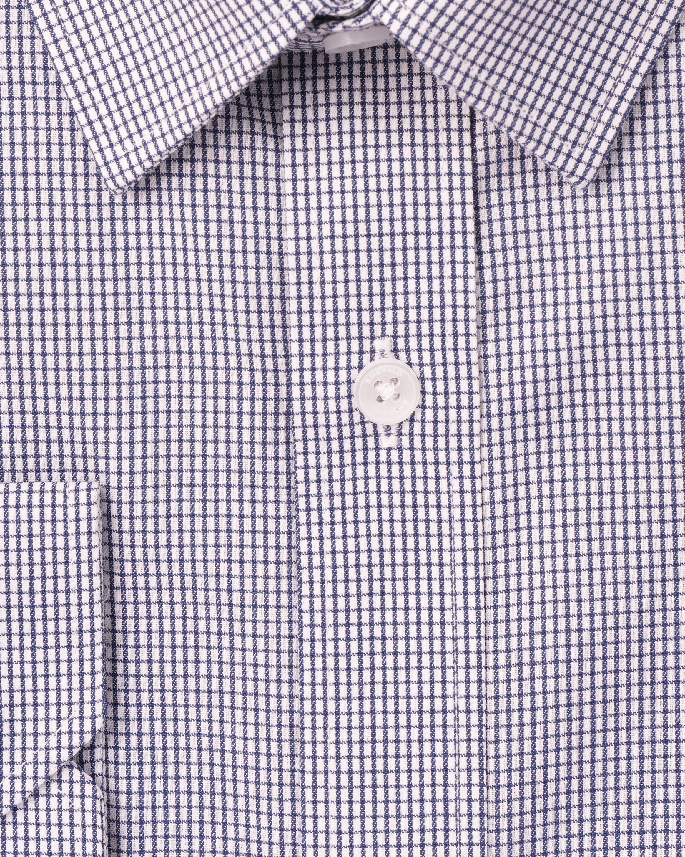 Emerald Formal Checks Regular Fit - Princess Blue