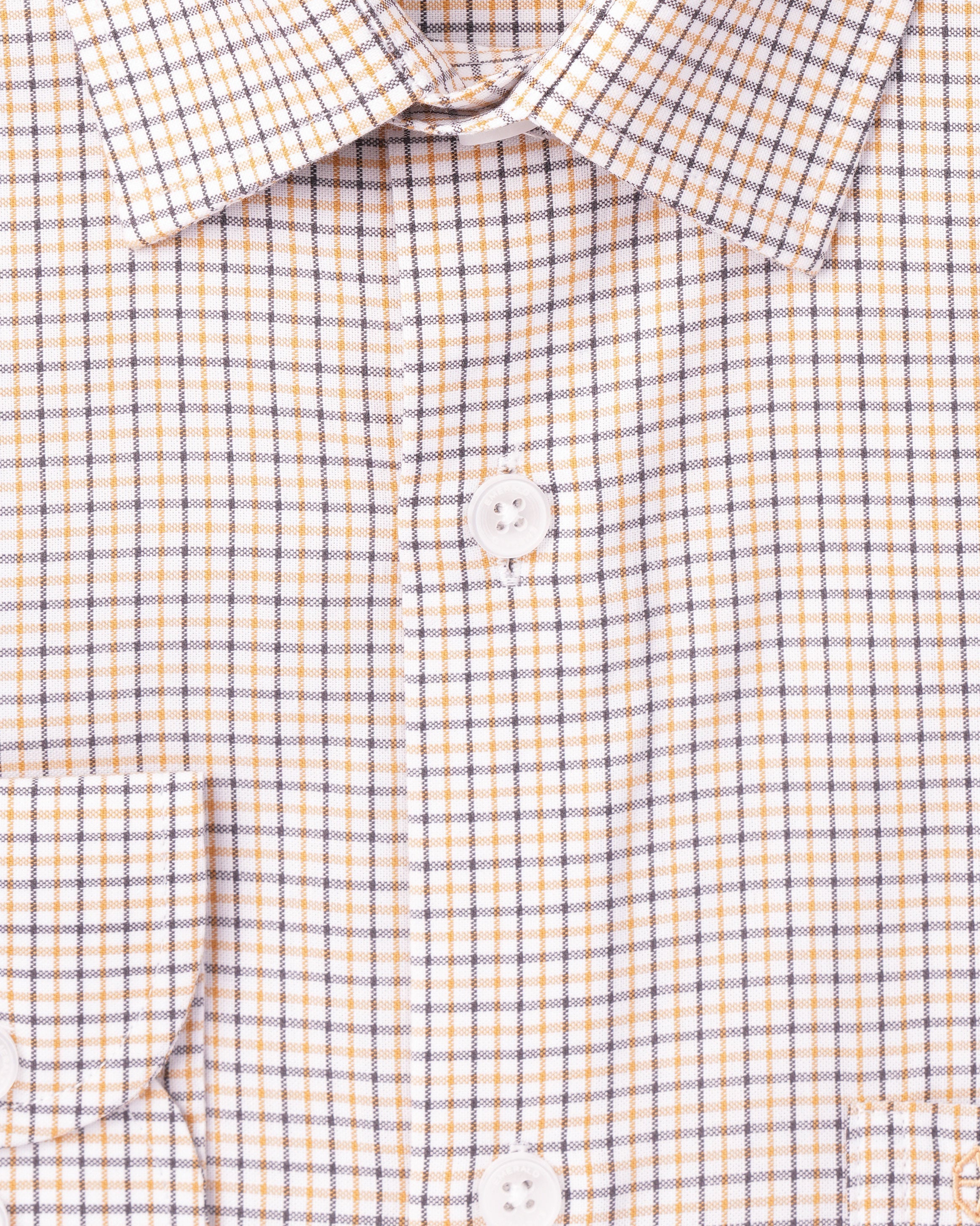 Emerald Formal Checks Regular Fit - Banana Cream