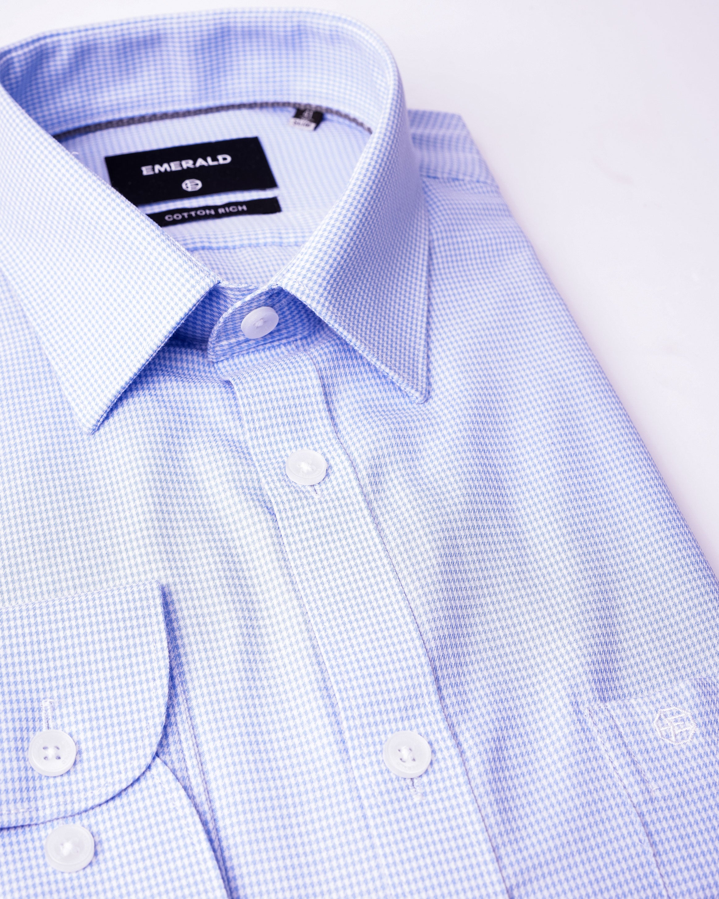 EMERALD CORPORATE SLIM FS-CASHMERE BLUE