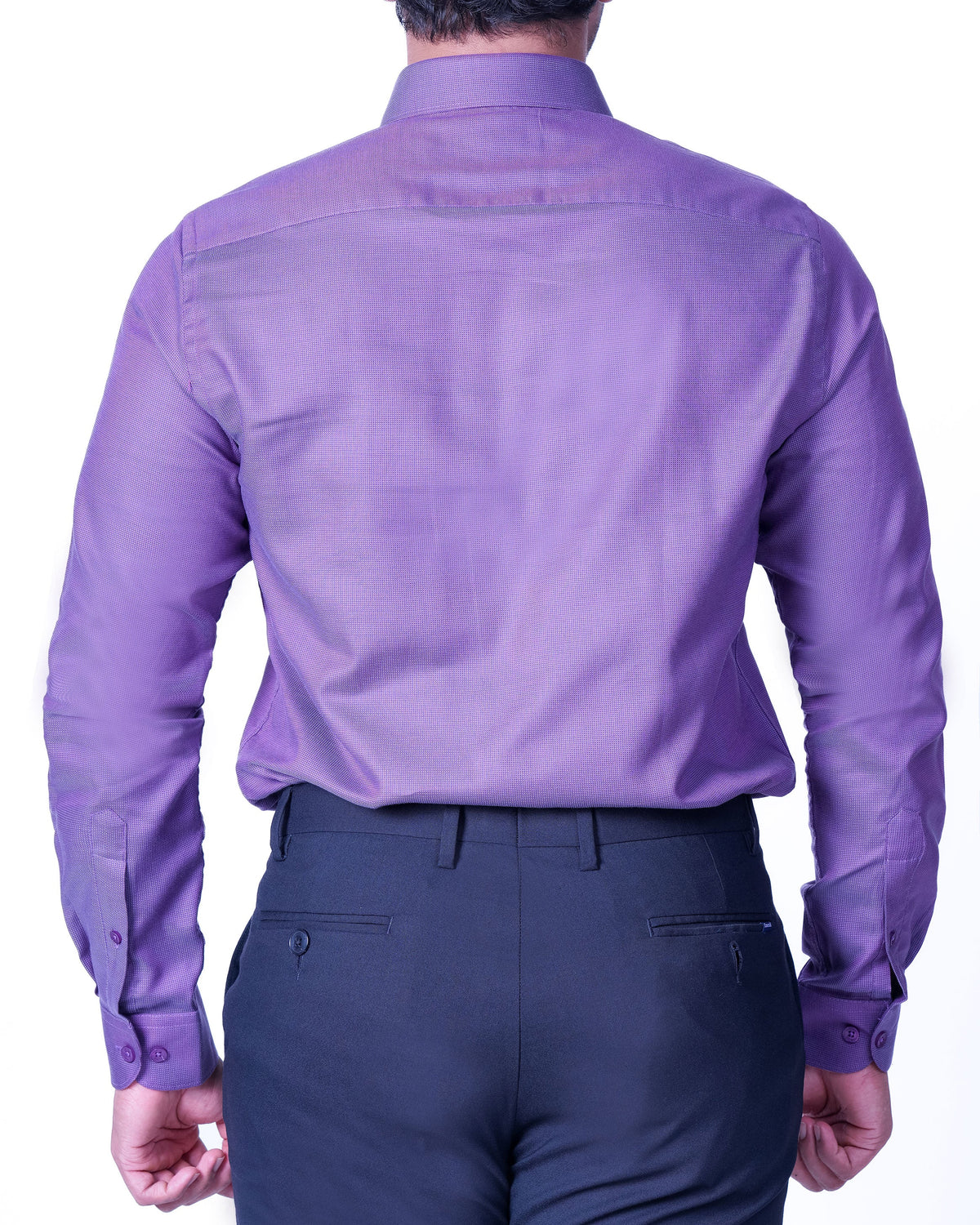 Emerald Evening Dobby Slim Fit - Purple Paisley