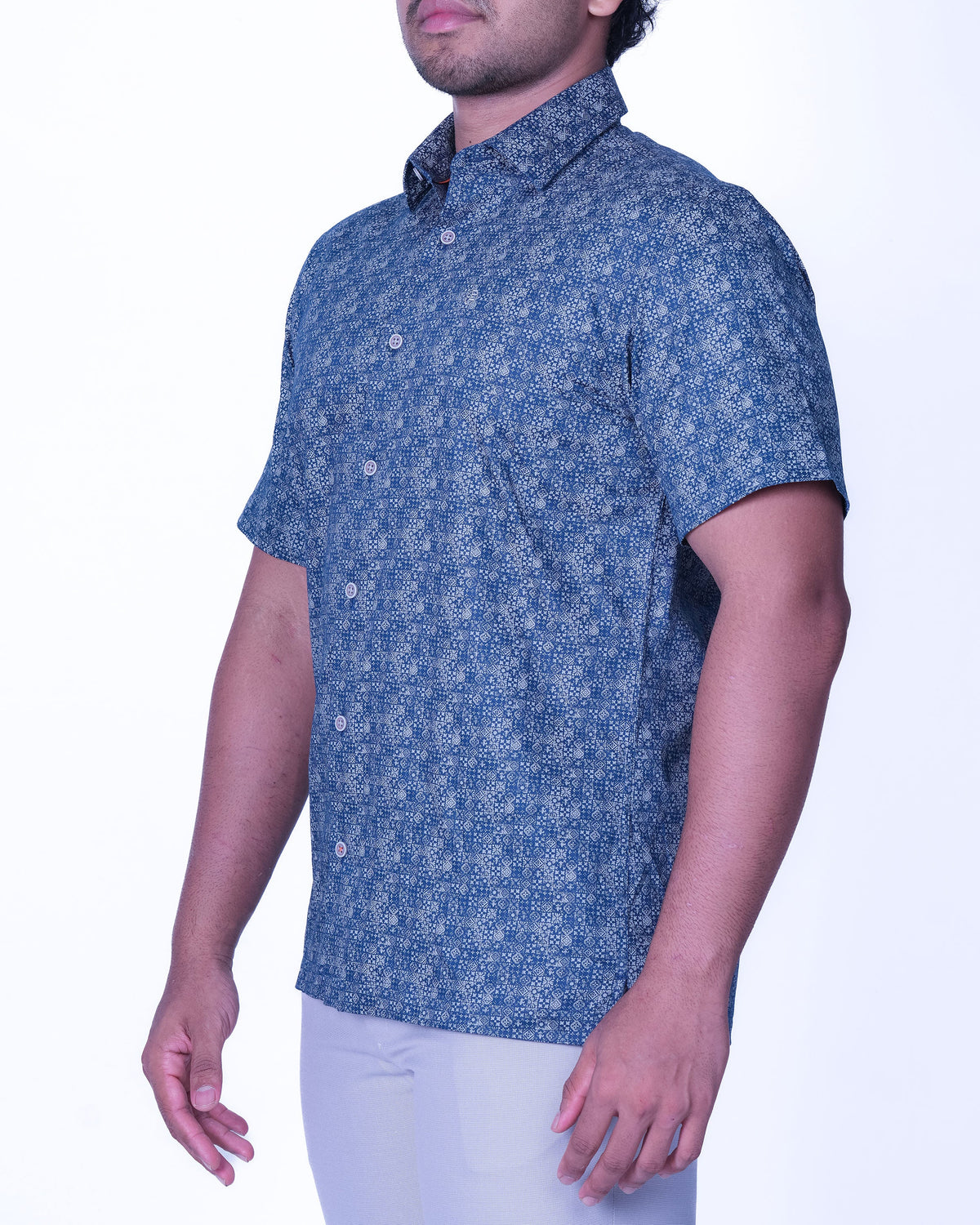 Emerald Casual Printed Regular Fit - Gray Down