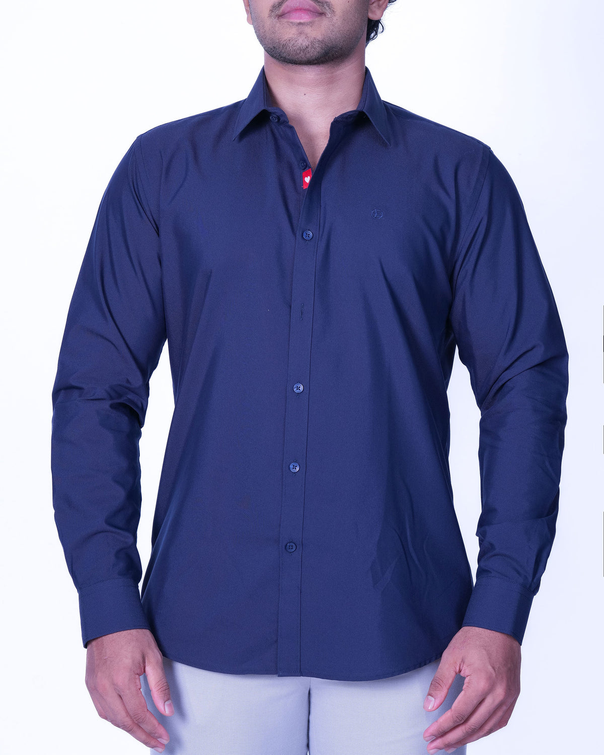 Emerald Evening Plain Slim Fit - Navy