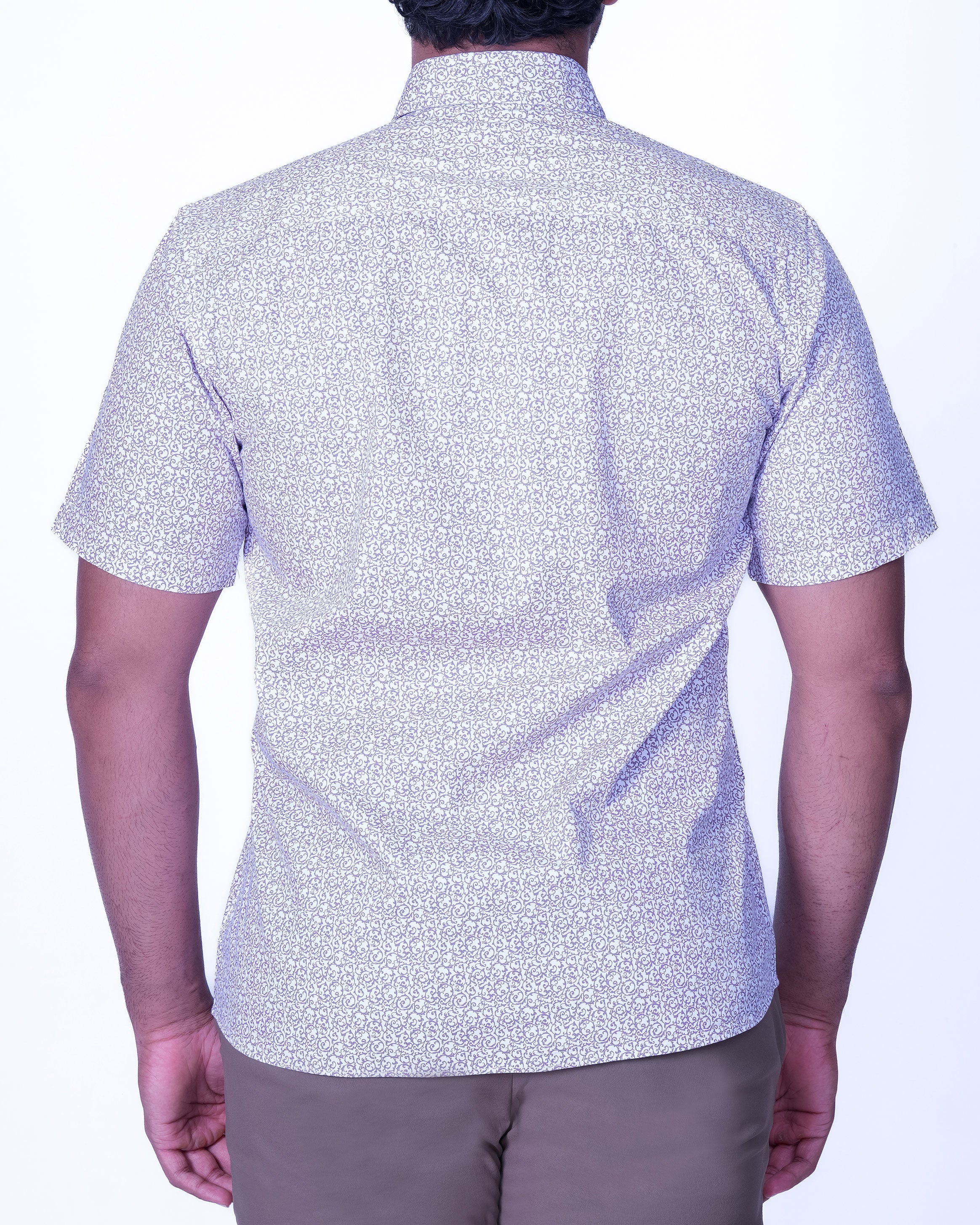 Emerald Casual Printed Regular Fit - Racing Red