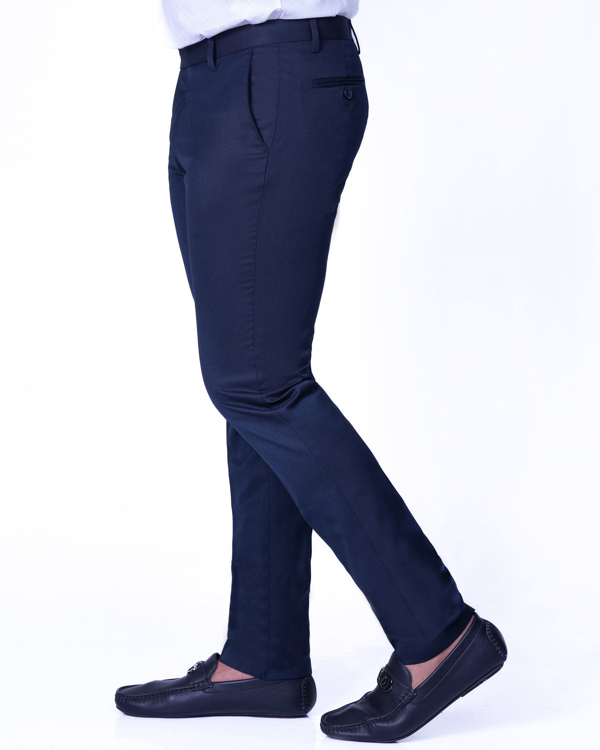 Emerald Formal Trouser Plain Ultra Slim Fit - Dark Denim