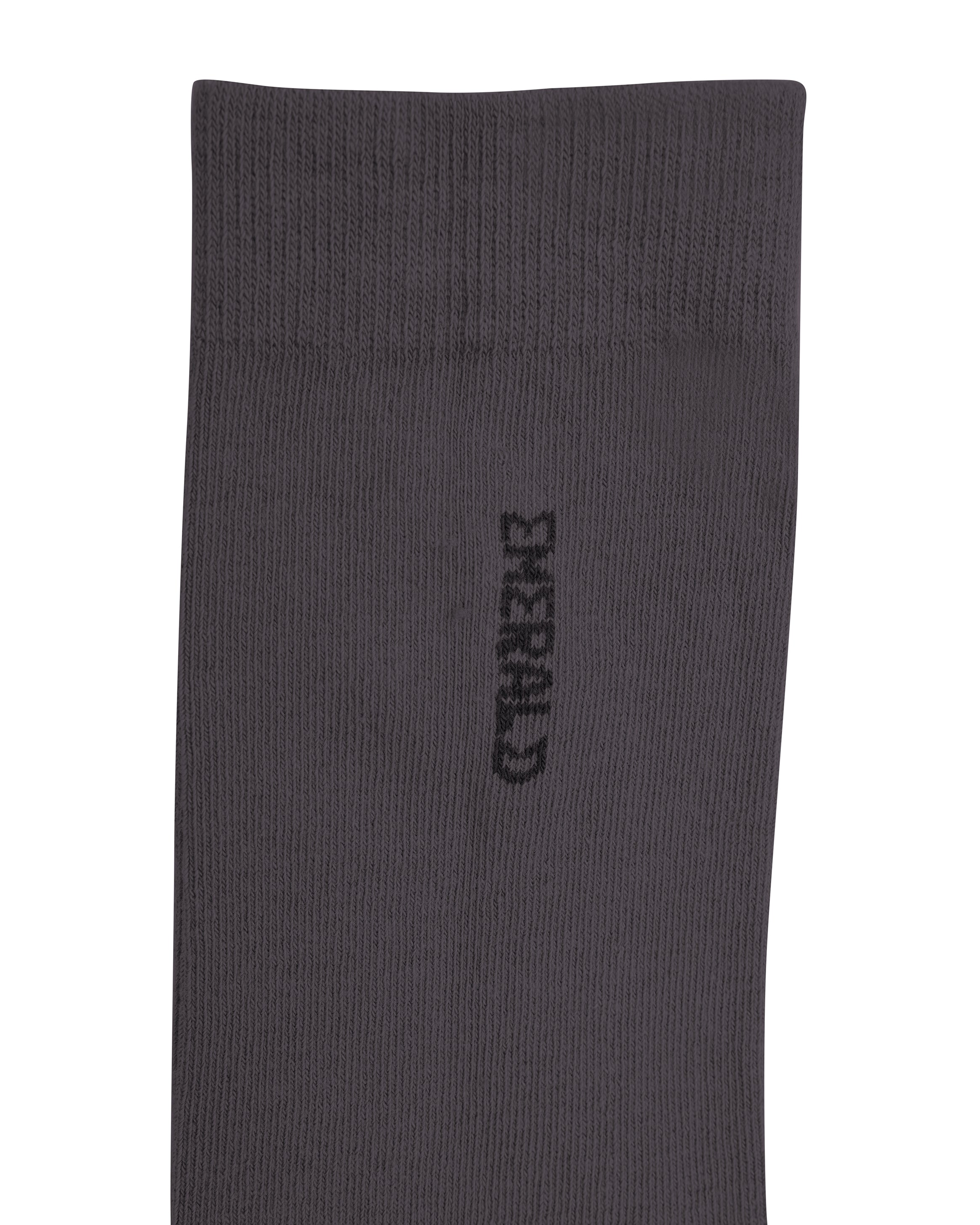 Emerald Plain Socks-Ash