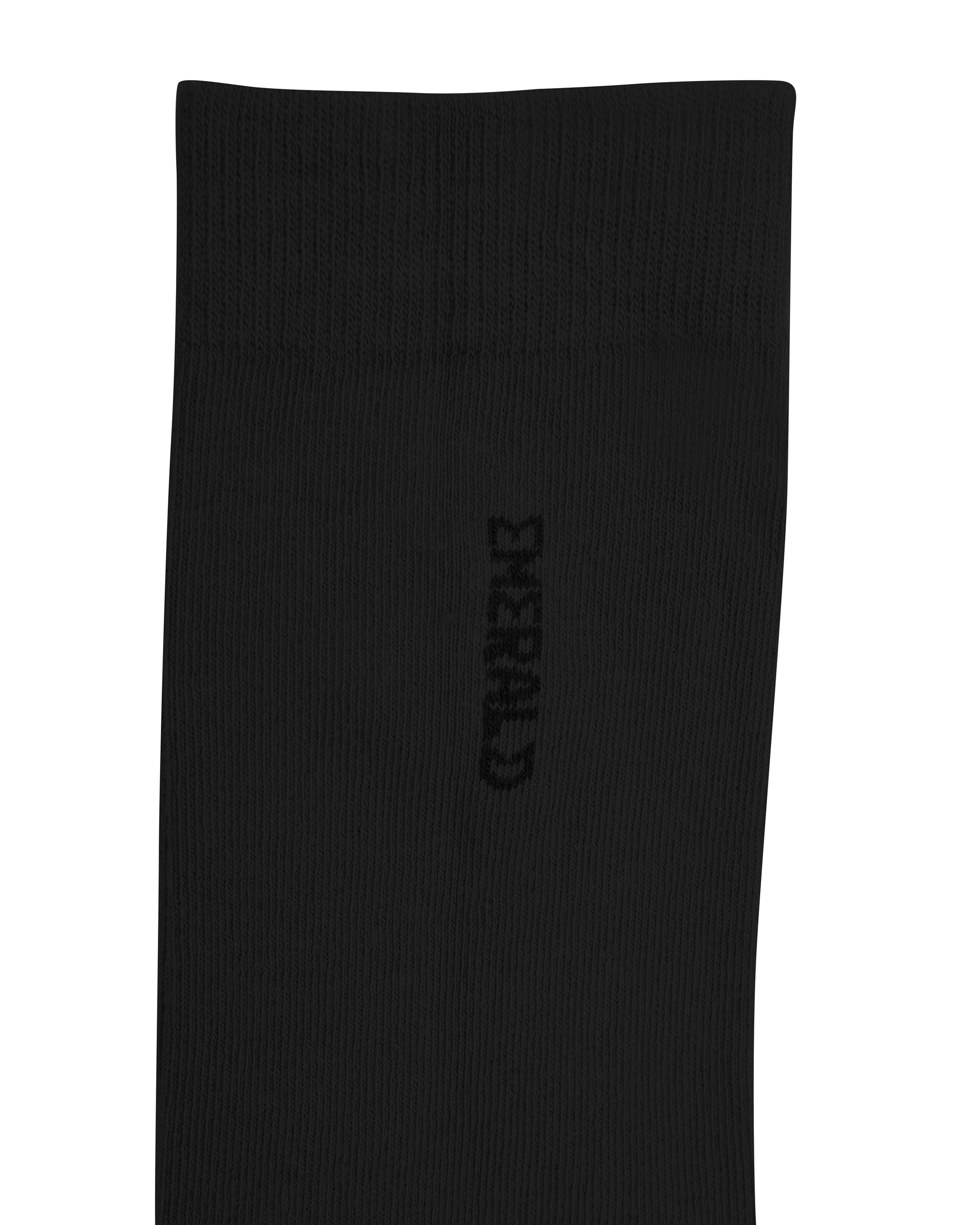 Emerald Plain Socks-Black