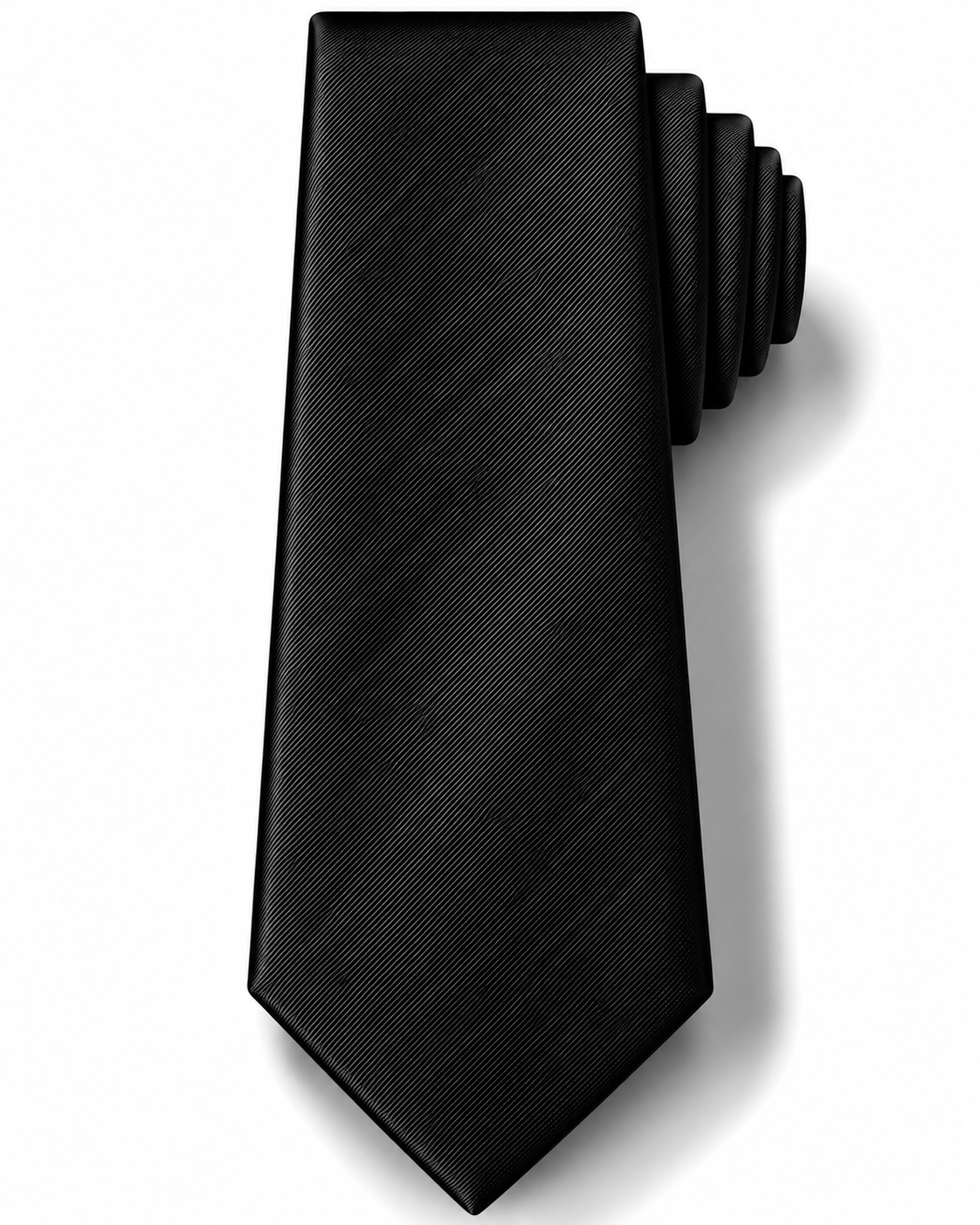 Classic Black Microfiber Tie