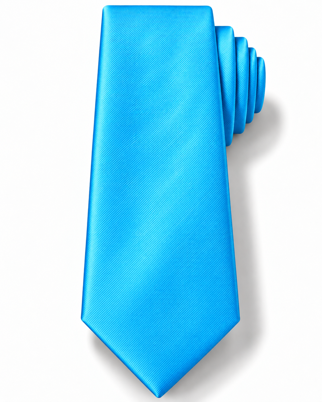 Azure Blue Microfiber Tie