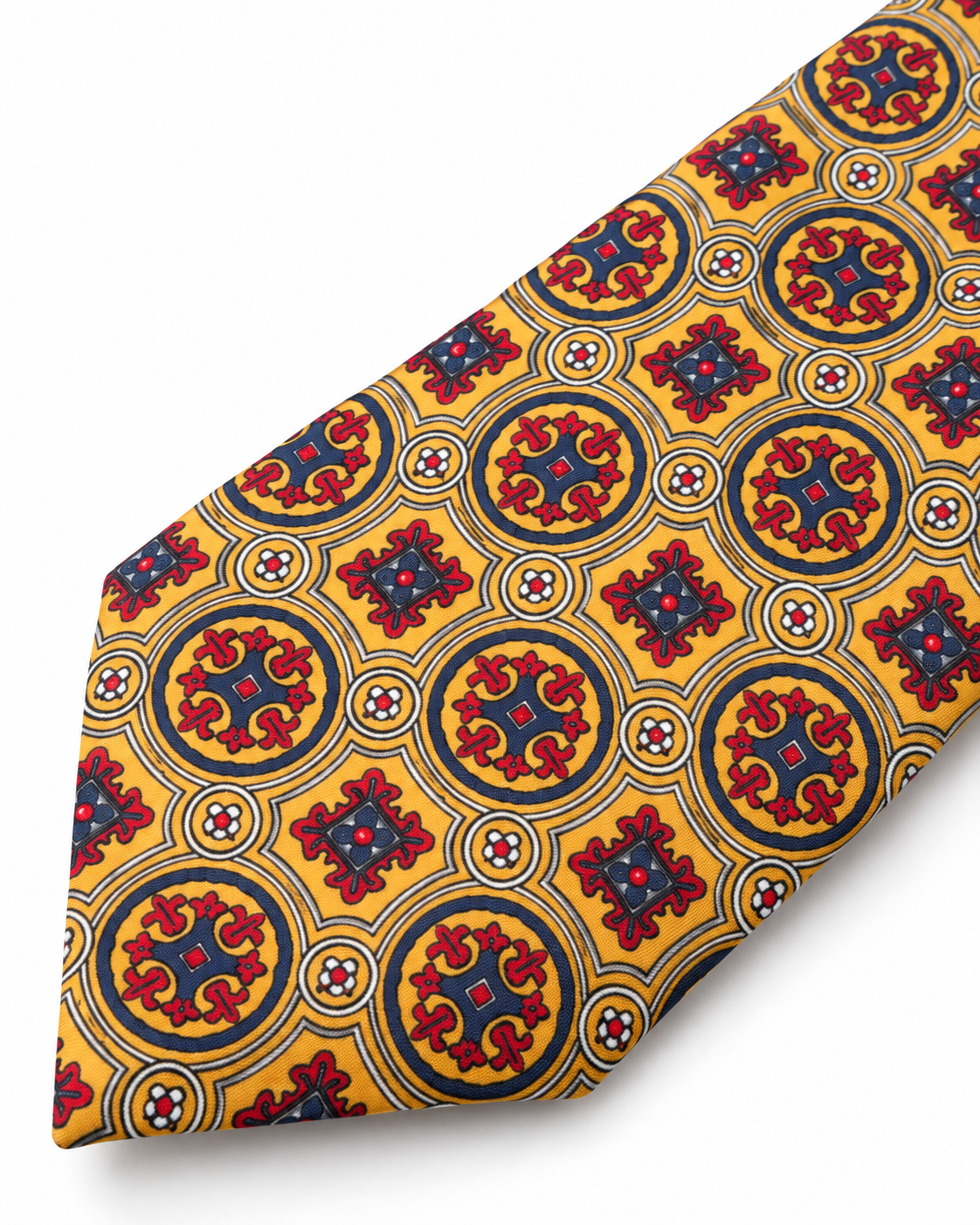 Epoch Medallion Pattern Tie - Gold