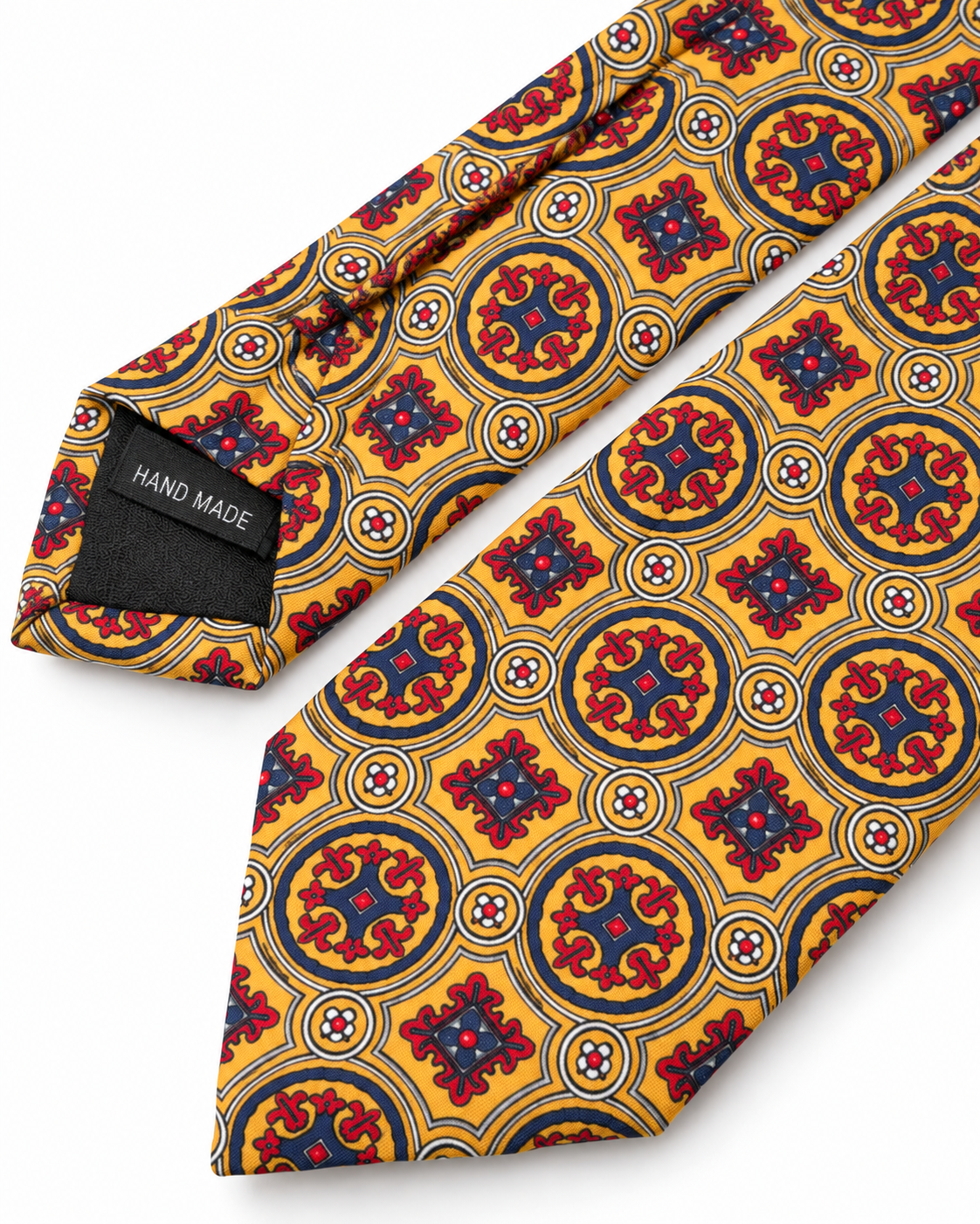 Epoch Medallion Pattern Tie - Gold