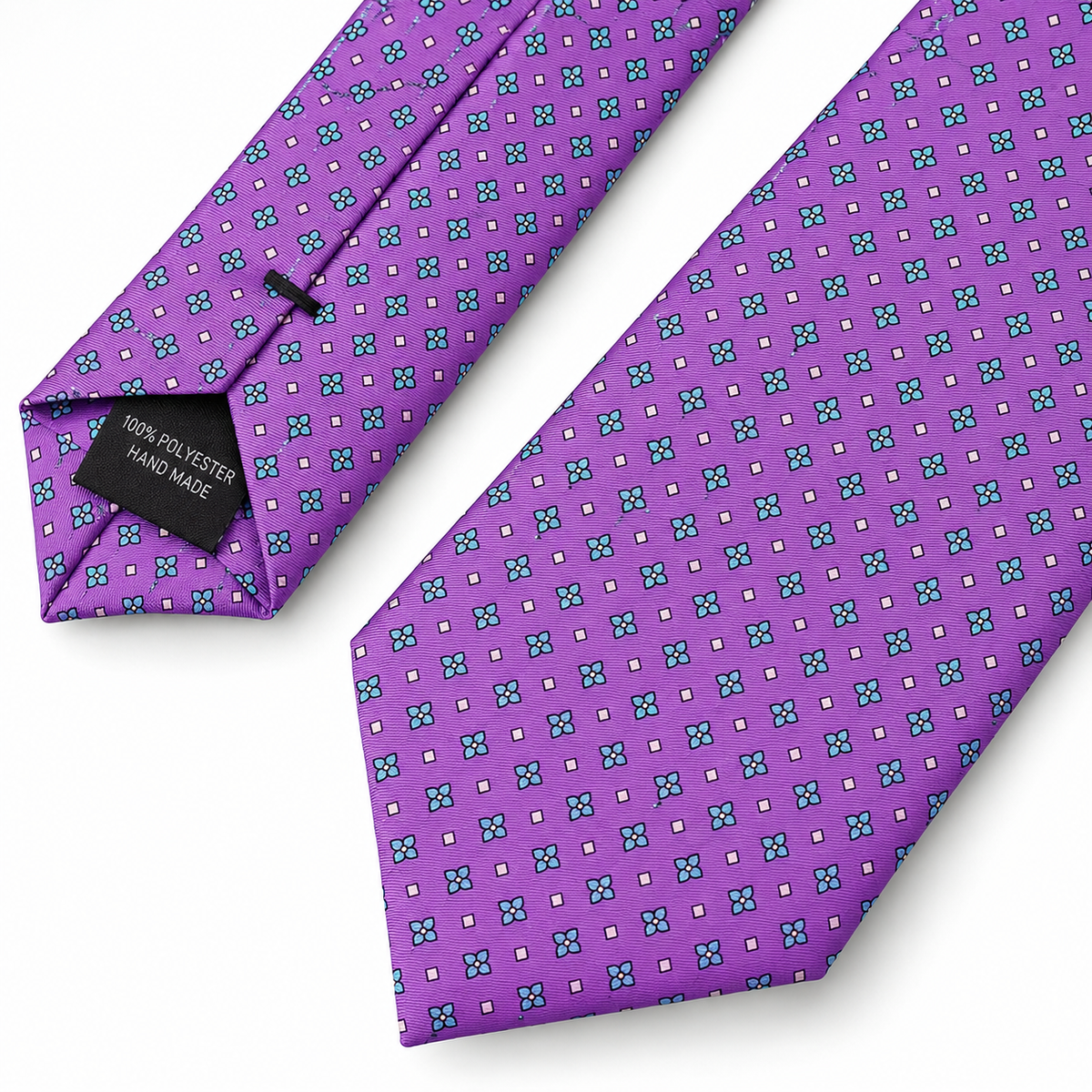 Epoch Geometric Pattern Tie - Purple