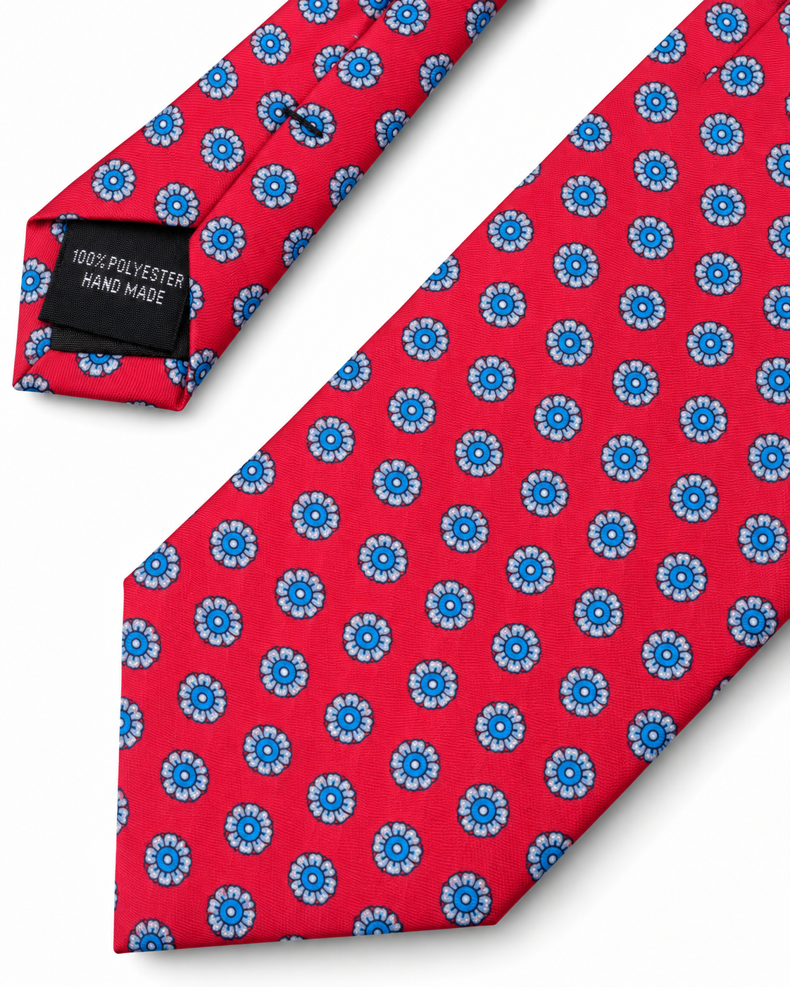 Epoch Red Floral Medallion Tie
