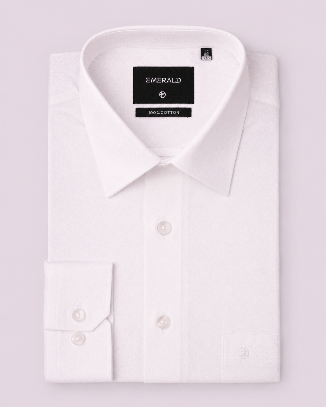 Emerald Formal Dobby Slim Fit - Silver Brich