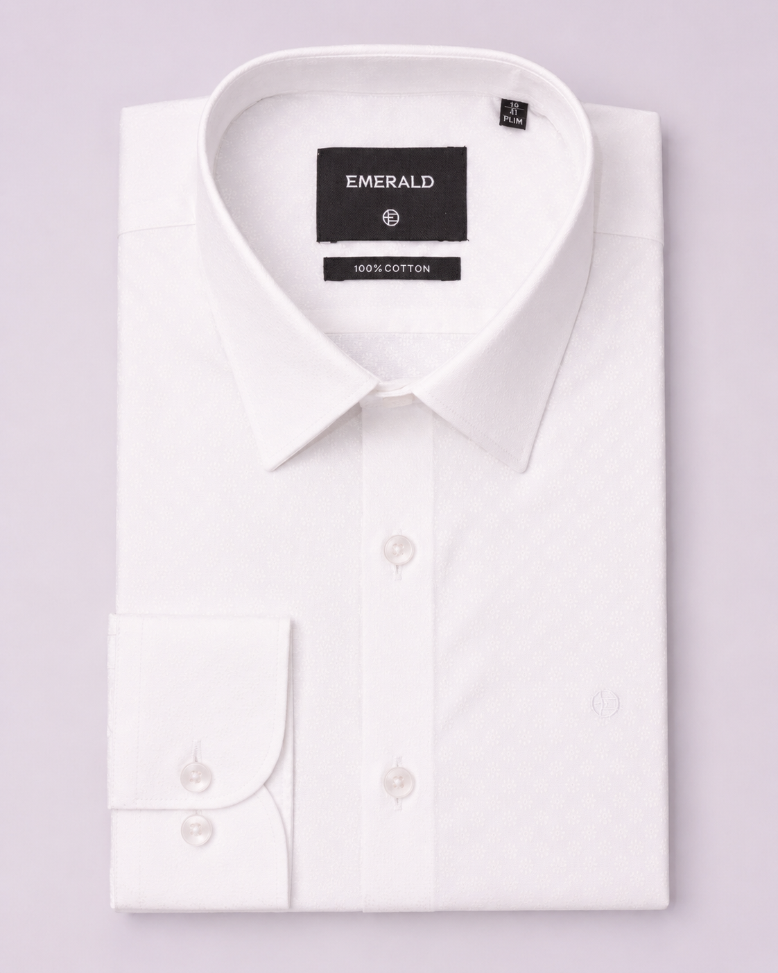 Emerald Formal Dobby Slim Fit - Cloud Cream
