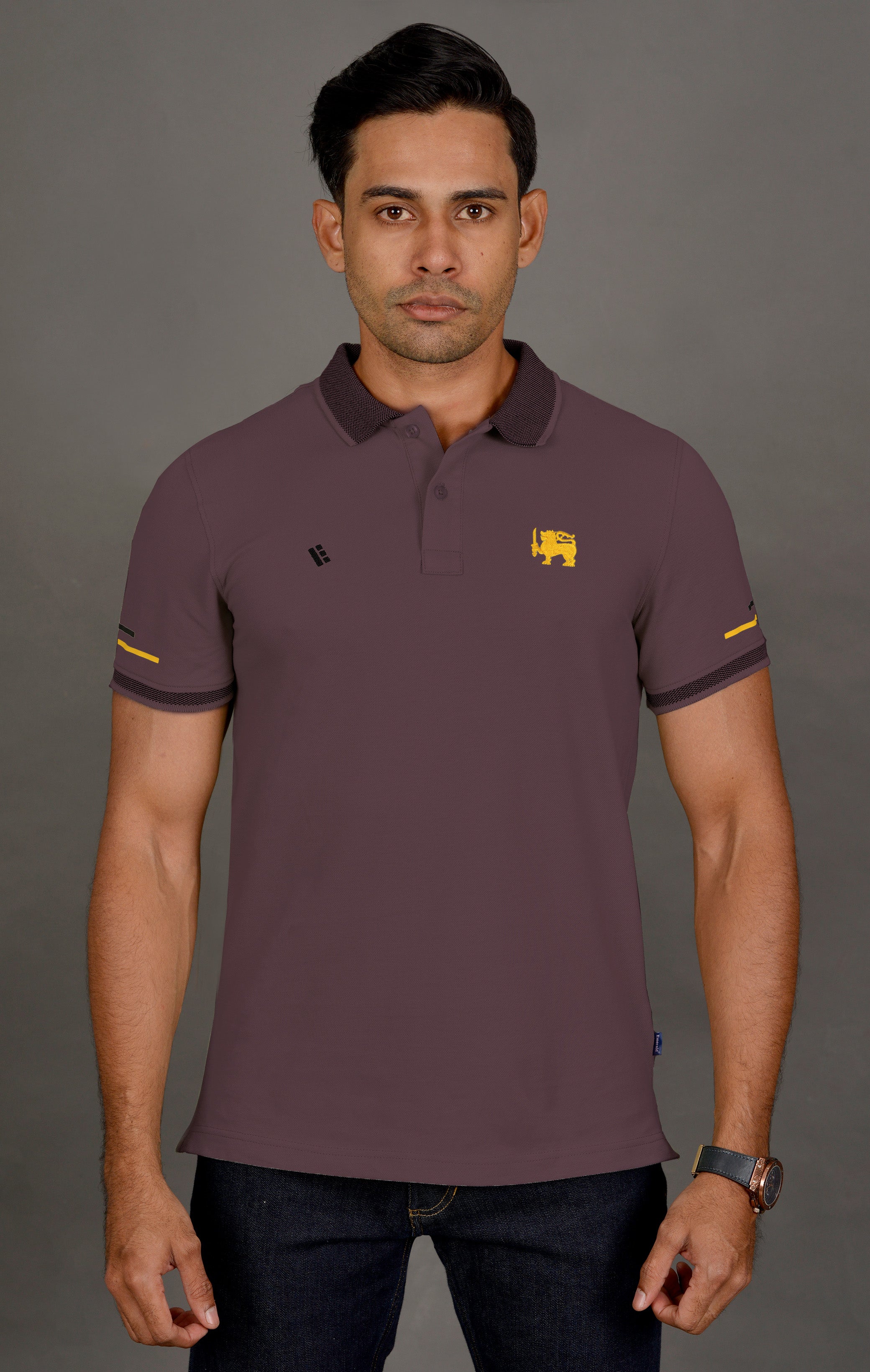 Lion's Pride Polo - Brown Port