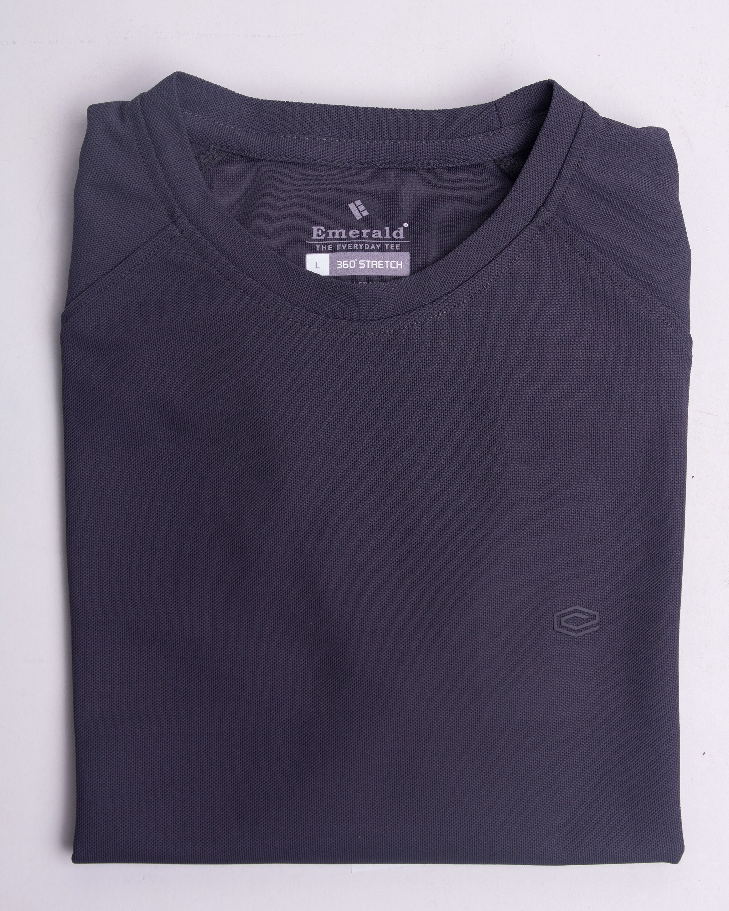 Emerald Tee-Steel Grey