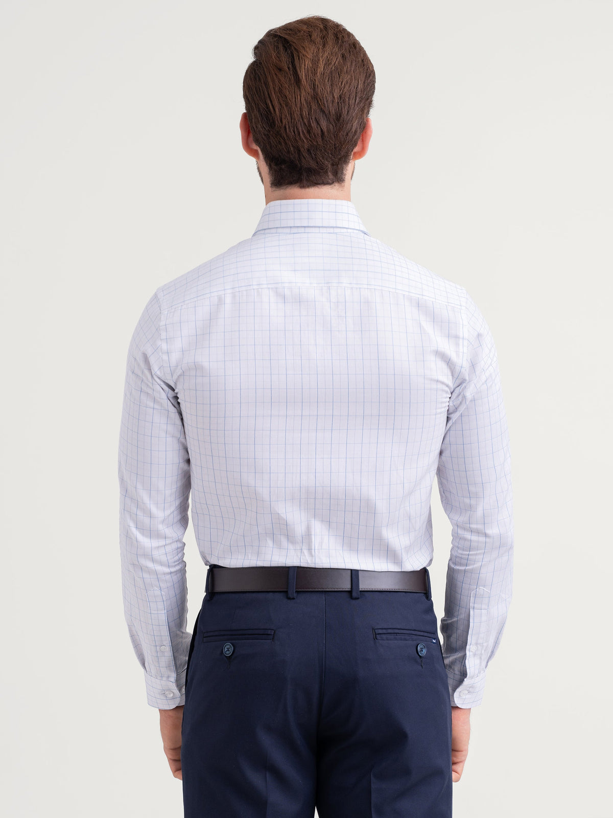 Emerald Formal Checks Slim Fit - Dazzling Blue