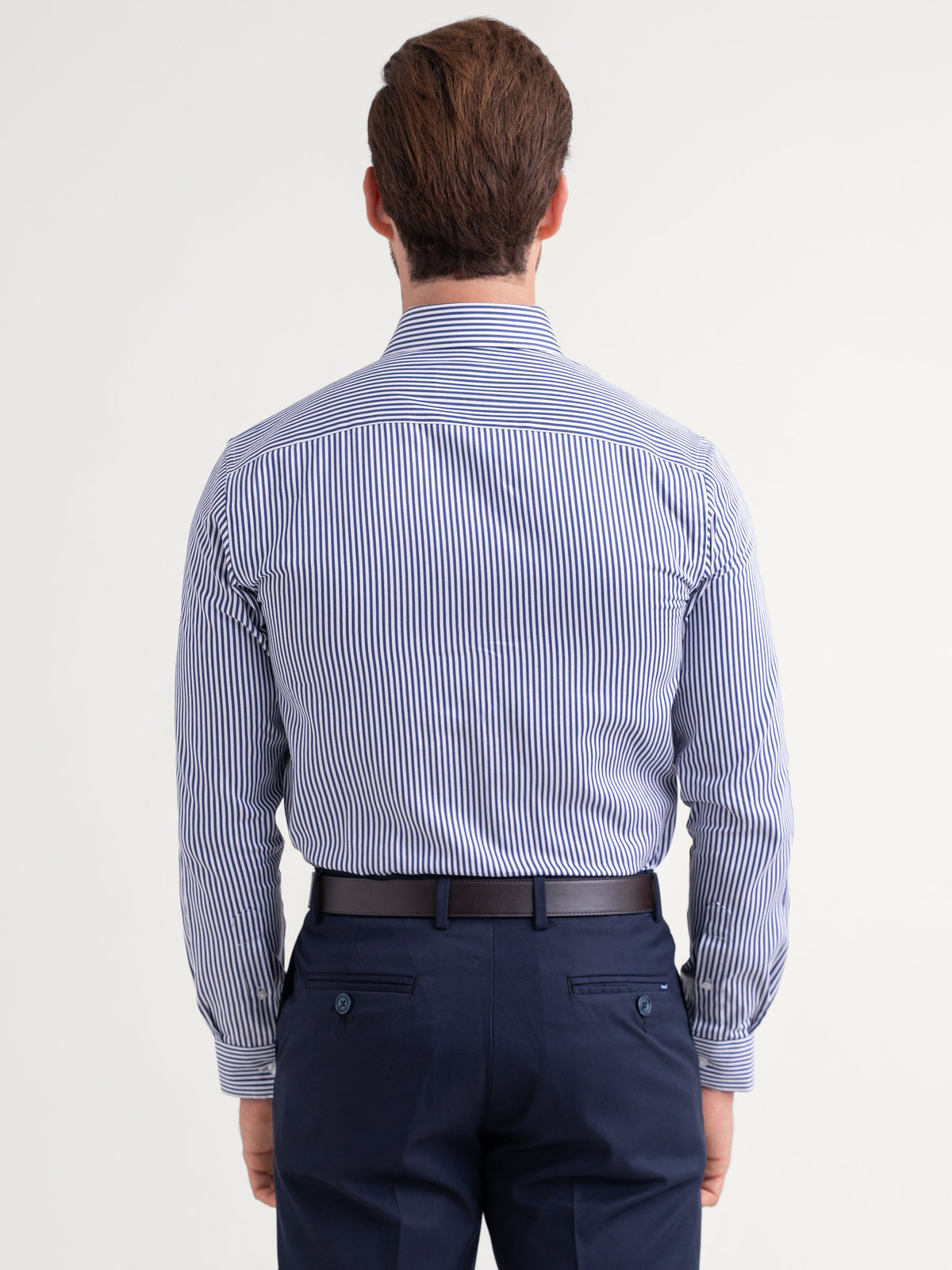 Emerald Formal Stripe Slim Fit - Estate Blue