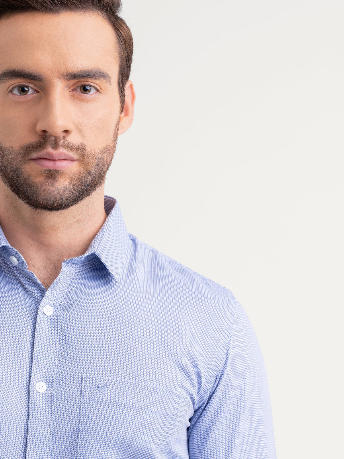 Emerald Formal Dobby Slim Fit - Dark Blue