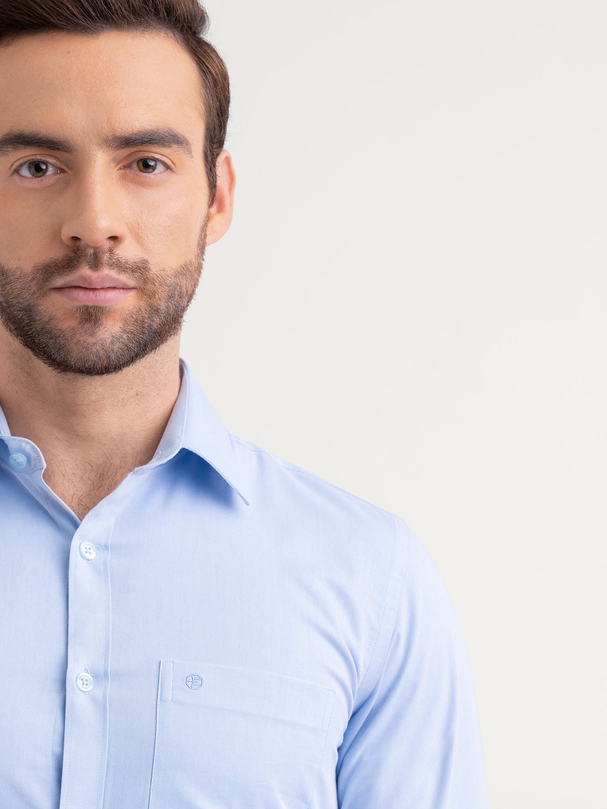 Emerald Formal Plain Slim Fit - Baby Blue