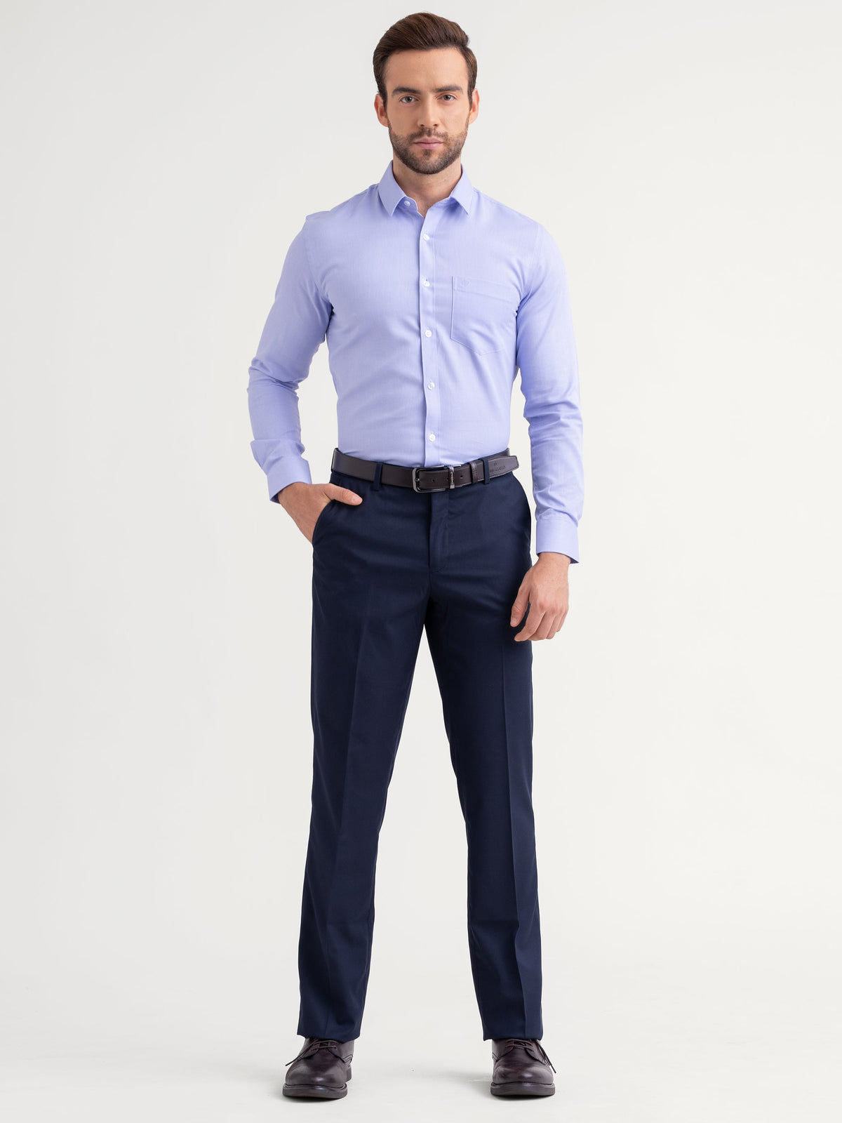 Emerald Formal Dobby Slim Fit - Purple Majesty