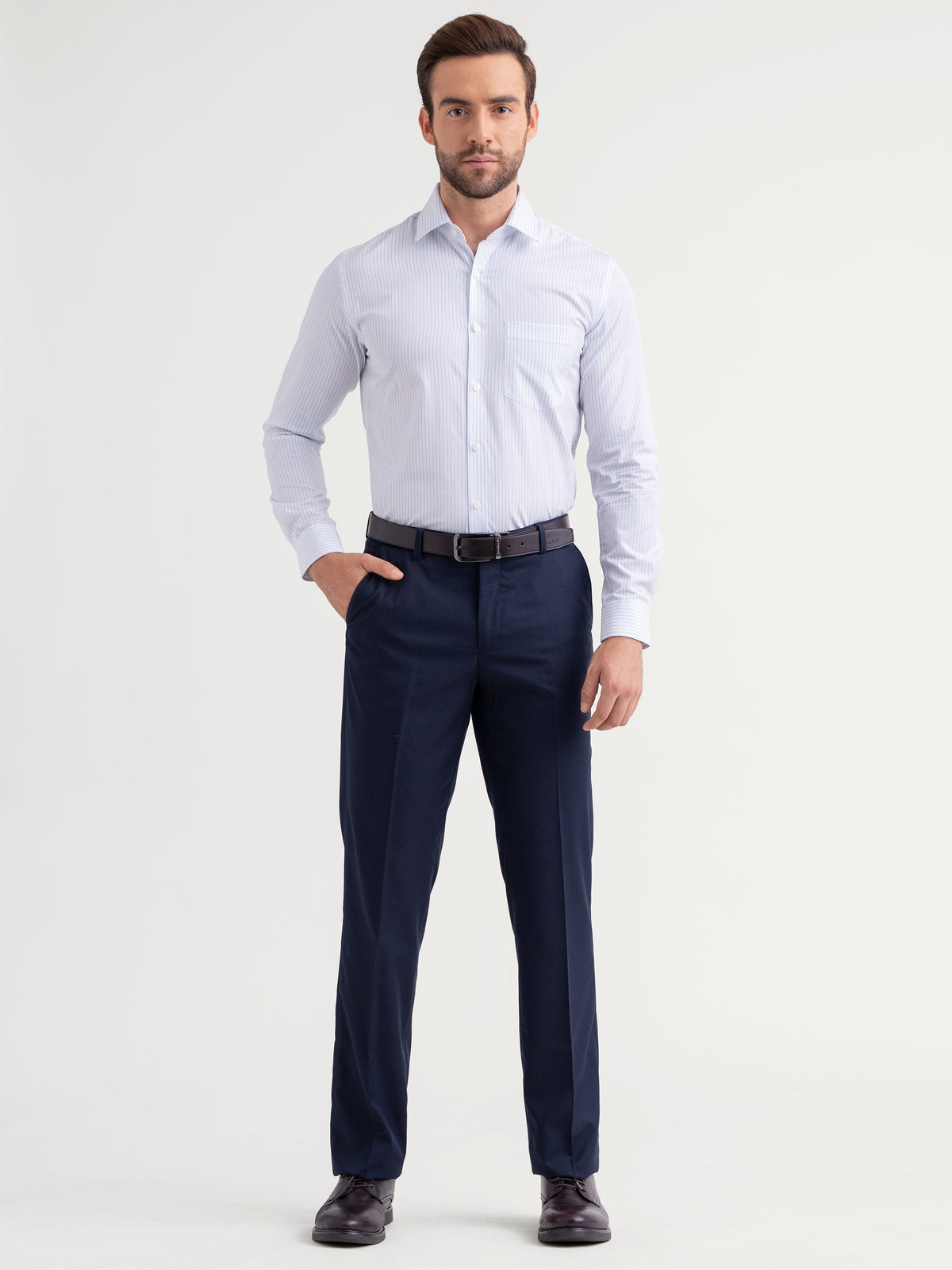 Emerald Majesty Stripe Regular Fit - Blue Bell