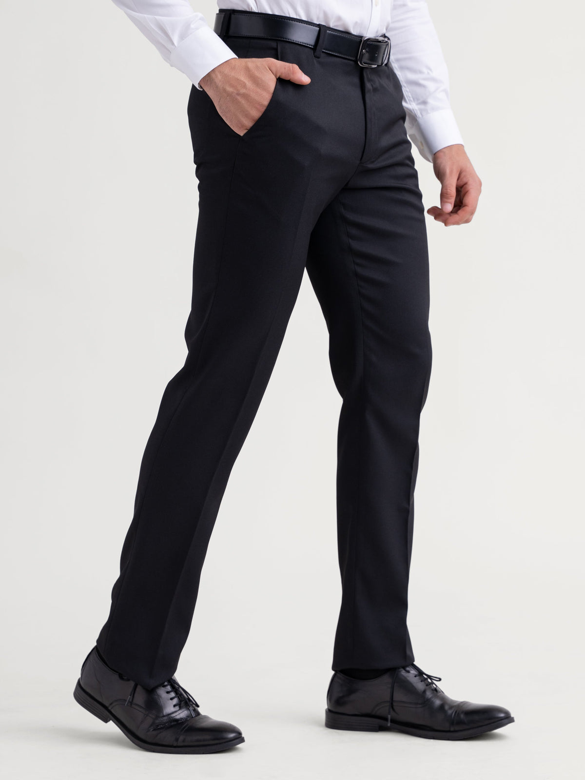 Emerald Mansak Formal Trouser Plain Ultra Slim Fit - Black