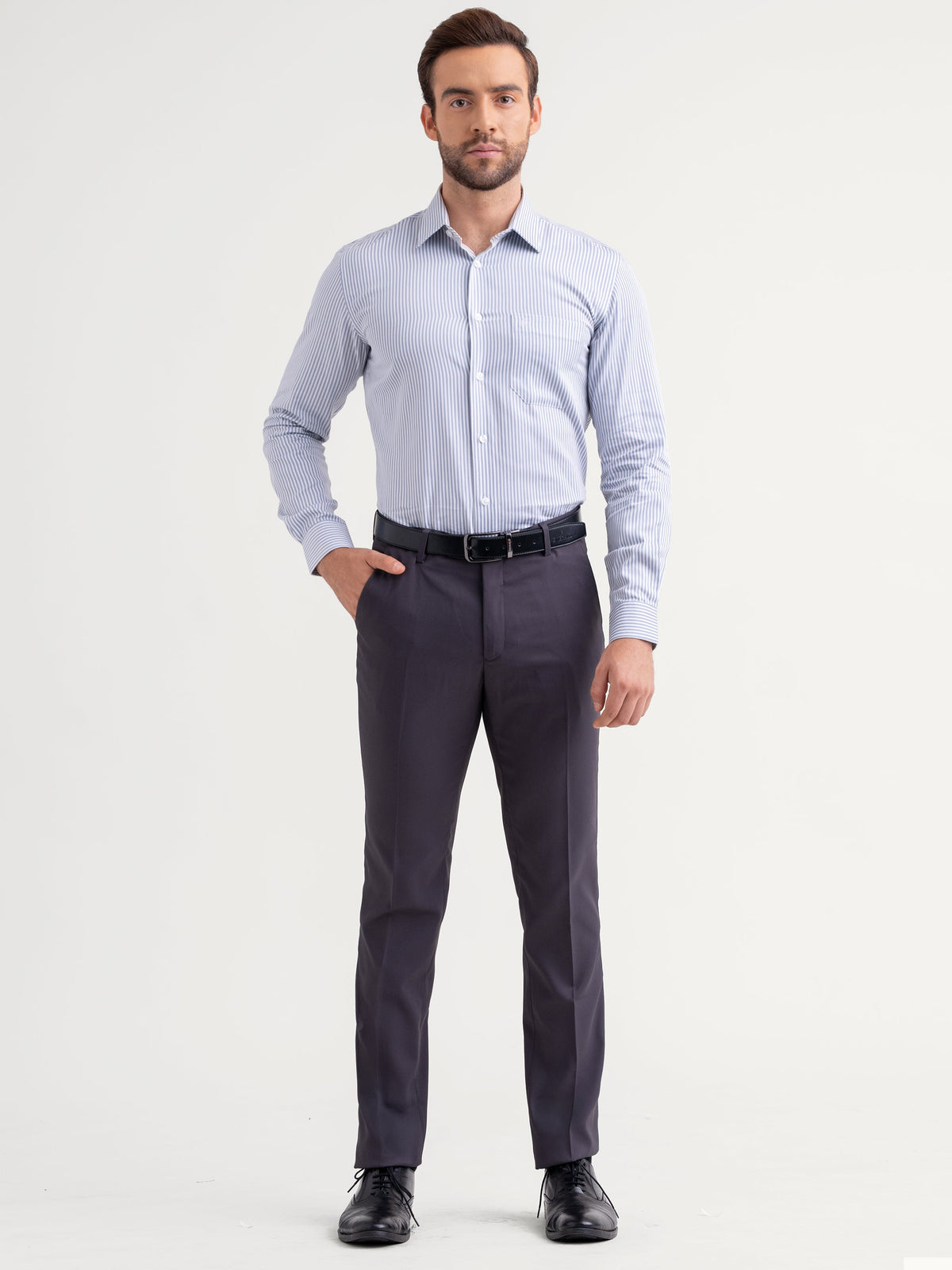Emerald Mansak Formal Trouser Plain Modern Fit - Charcoal