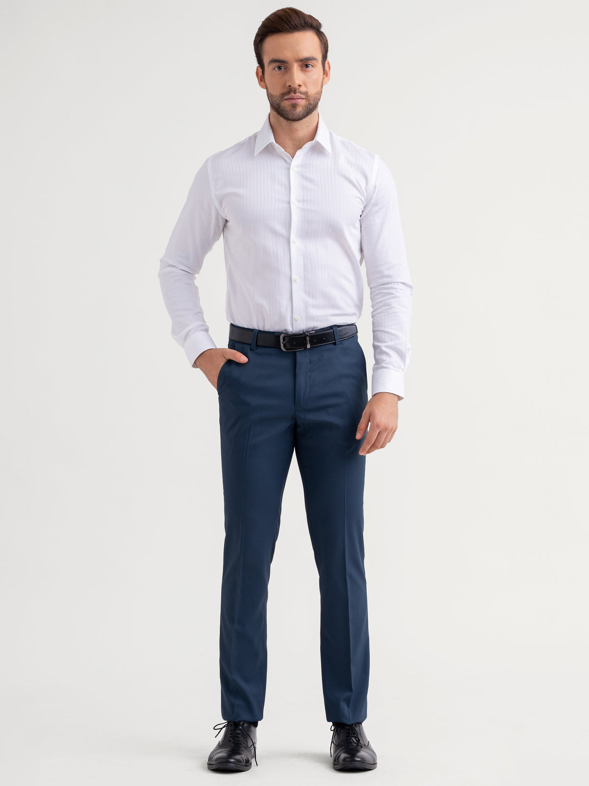 Emerald Mansak Formal Trouser Plain Ultra Slim Fit - Midnight